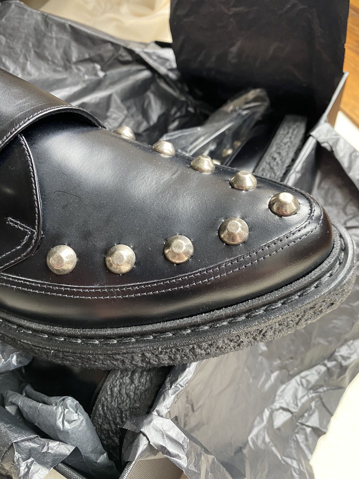 Saint Laurent Paris *Holy Grail* FW14 Saint Laurent studded creepers BNIB Hedi Size US 12 / EU 45 - 9 Thumbnail