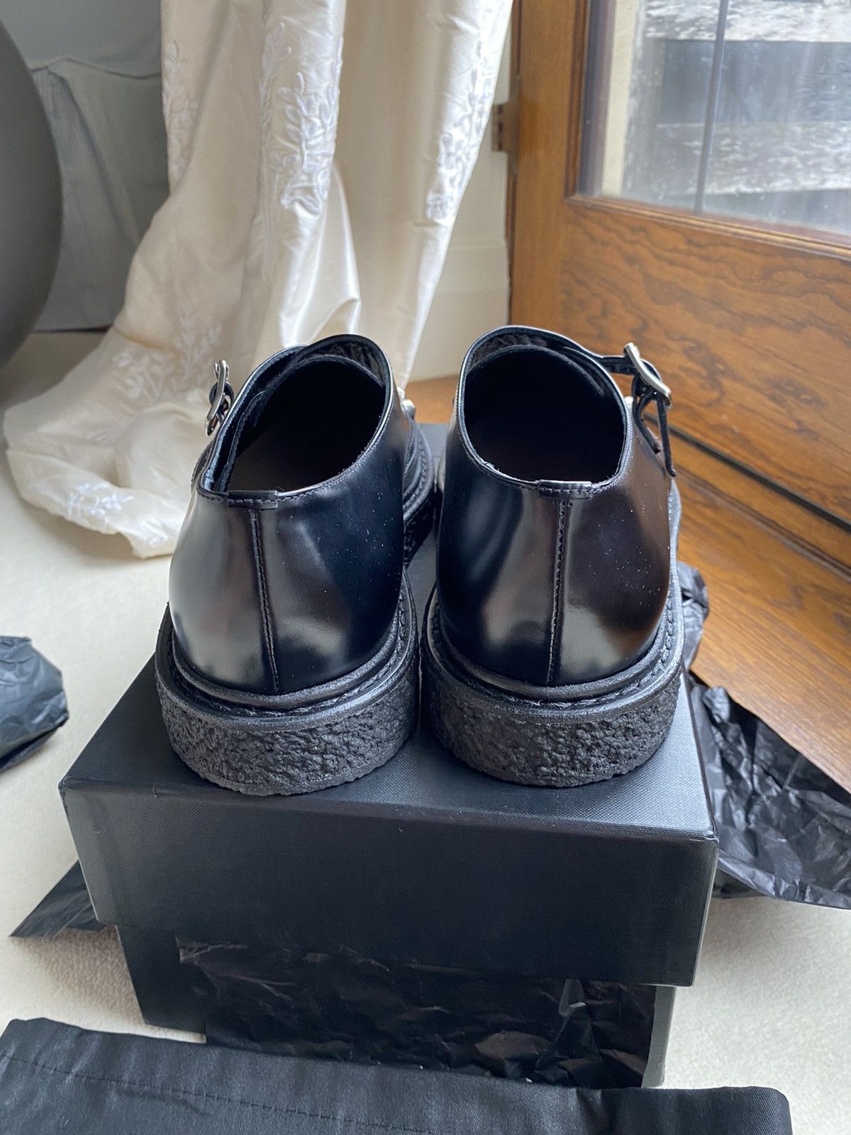 Saint Laurent Paris *Holy Grail* FW14 Saint Laurent studded creepers BNIB Hedi Size US 12 / EU 45 - 14 Thumbnail