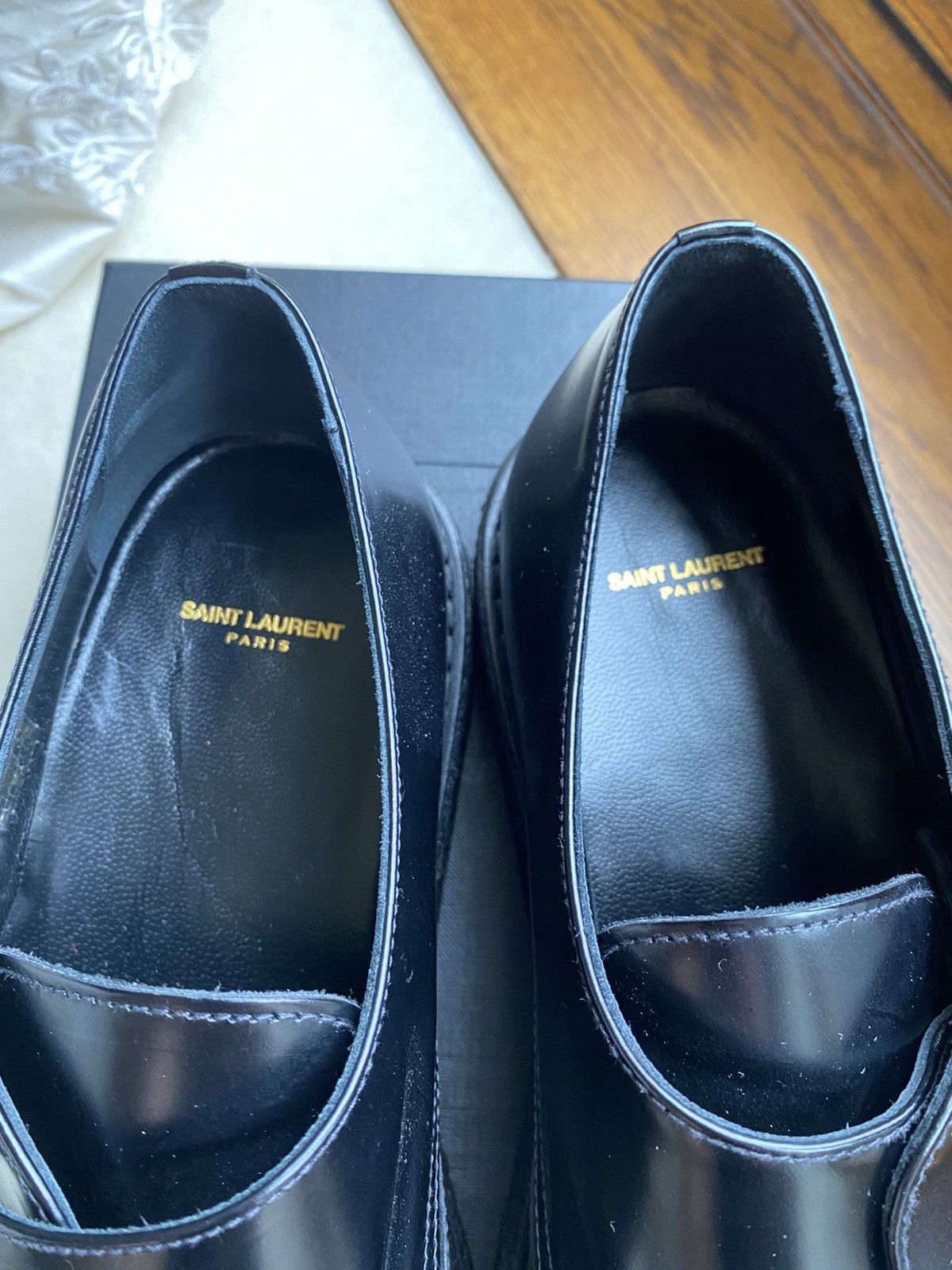 Saint Laurent Paris *Holy Grail* FW14 Saint Laurent studded creepers BNIB Hedi Size US 12 / EU 45 - 15 Thumbnail