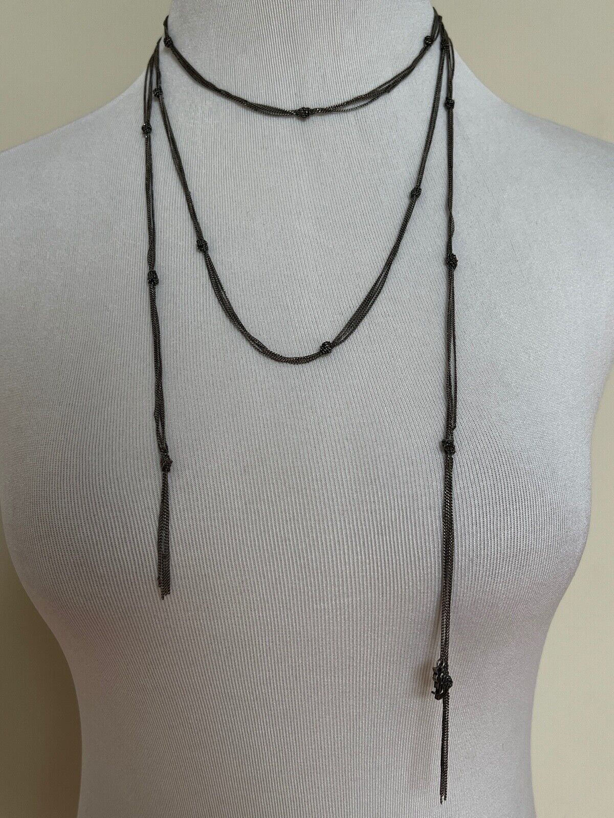 Yves Saint Laurent Necklace Chain in Silver Size ONE SIZE - 10 Thumbnail