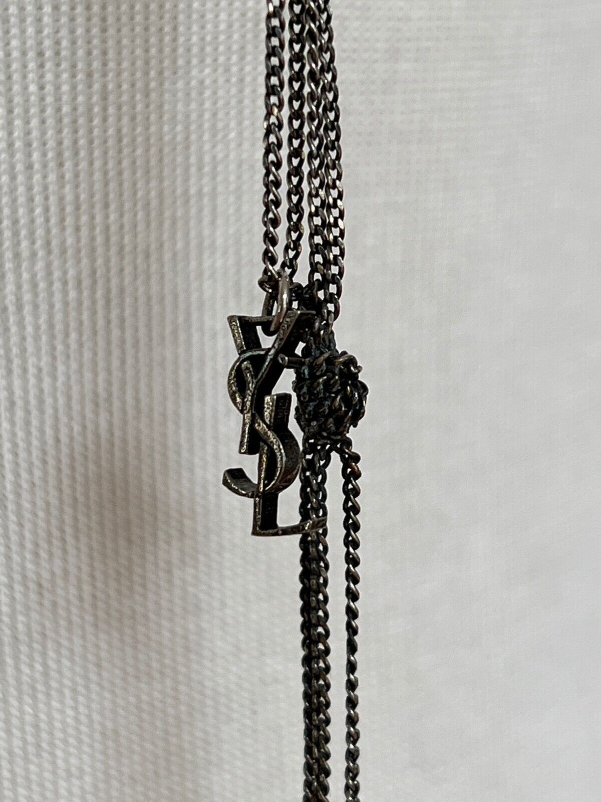 Yves Saint Laurent Necklace Chain in Silver Size ONE SIZE - 4 Thumbnail