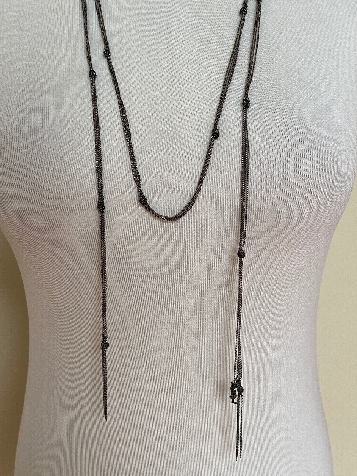 Yves Saint Laurent Necklace Chain in Silver Size ONE SIZE - 3 Thumbnail