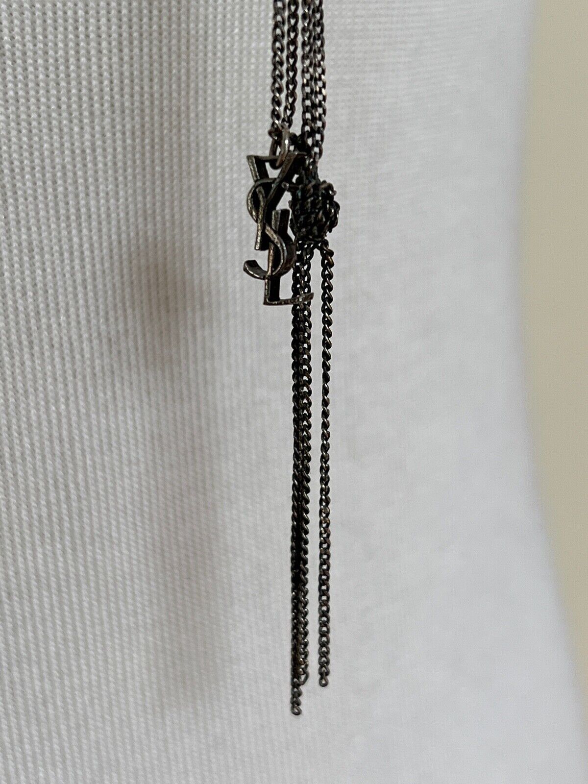 Yves Saint Laurent Necklace Chain in Silver Size ONE SIZE - 9 Thumbnail