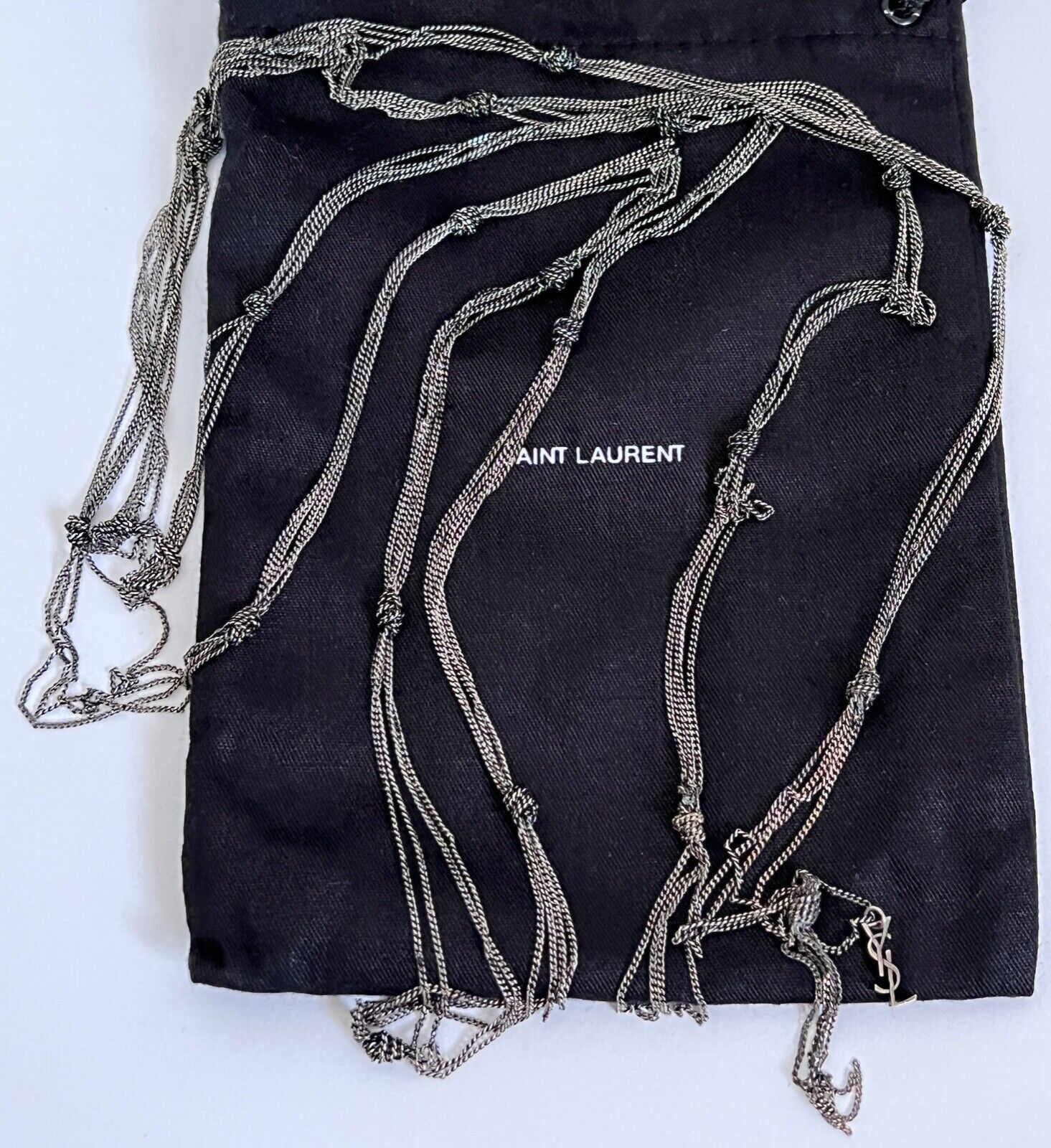 Yves Saint Laurent Necklace Chain in Silver Size ONE SIZE - 12 Thumbnail