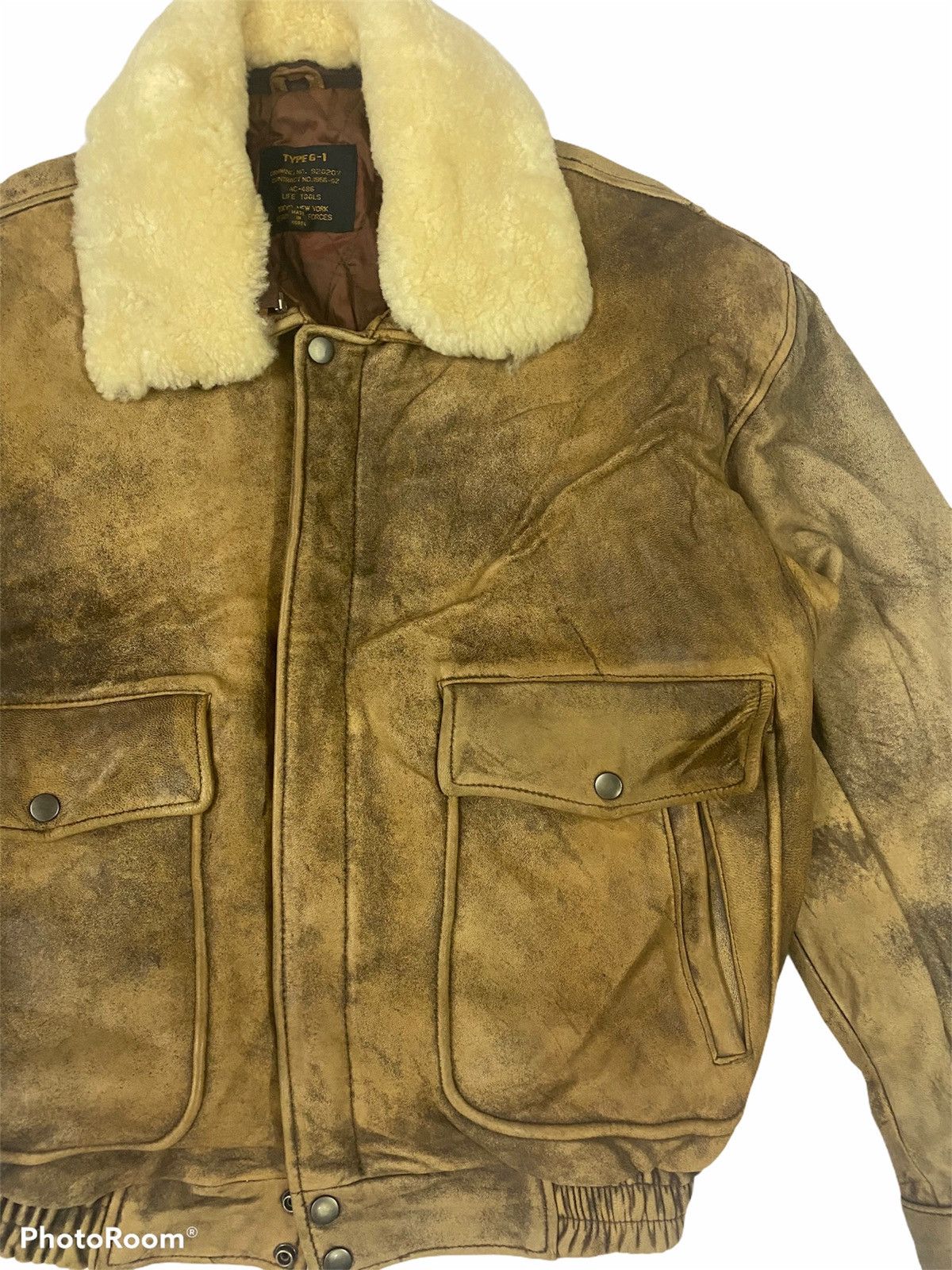 Other Flyers Type G-1 Brown Leather Jacket Size US L / EU 52-54 / 3 - 5 Thumbnail