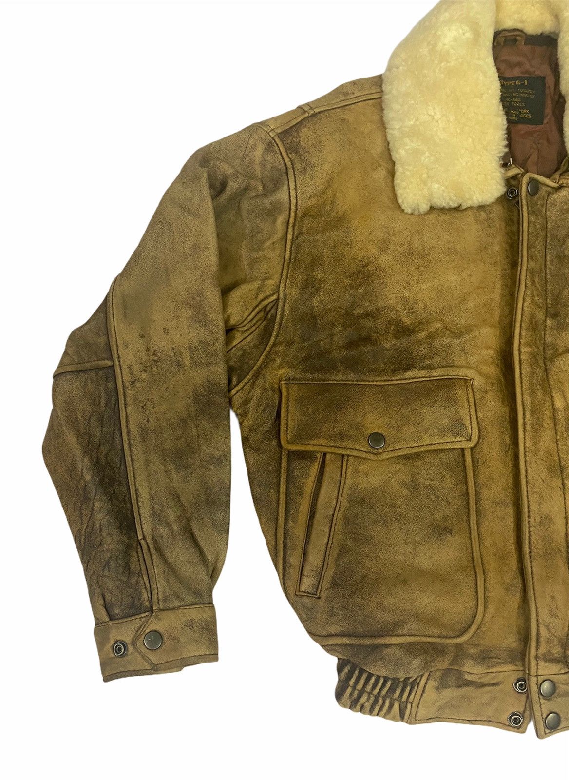 Other Flyers Type G-1 Brown Leather Jacket Size US L / EU 52-54 / 3 - 6 Thumbnail
