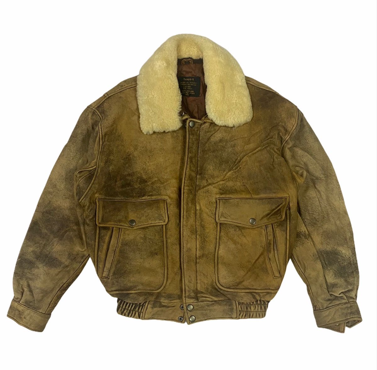 Other Flyers Type G-1 Brown Leather Jacket Size US L / EU 52-54 / 3 - 1 Thumbnail