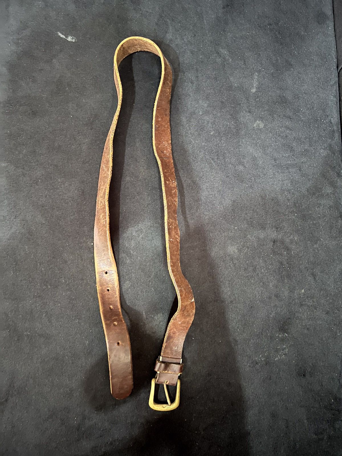 Leather Unbrand Leather Buckle Belt Size ONE SIZE - 7 Thumbnail