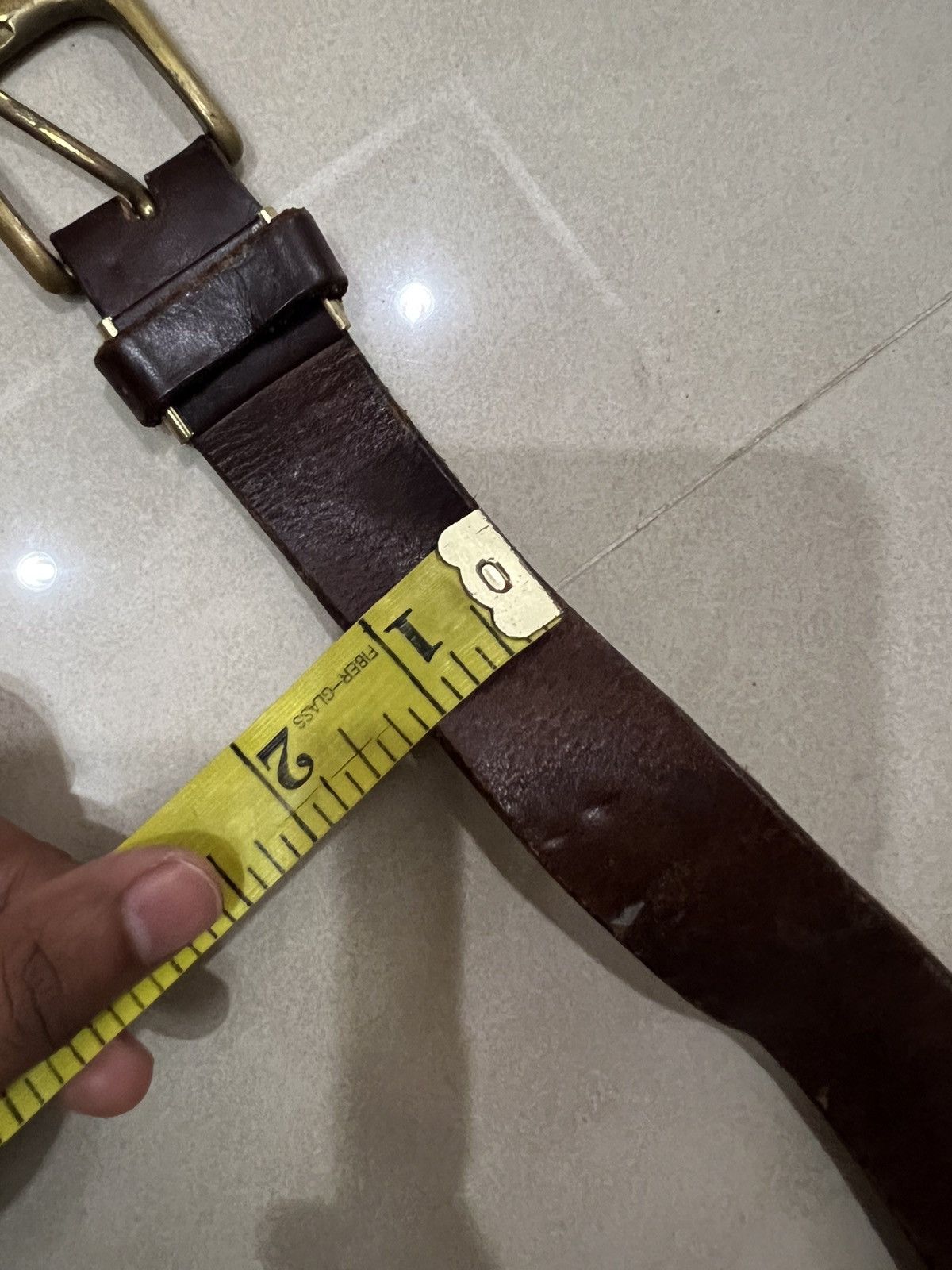 Leather Unbrand Leather Buckle Belt Size ONE SIZE - 11 Thumbnail