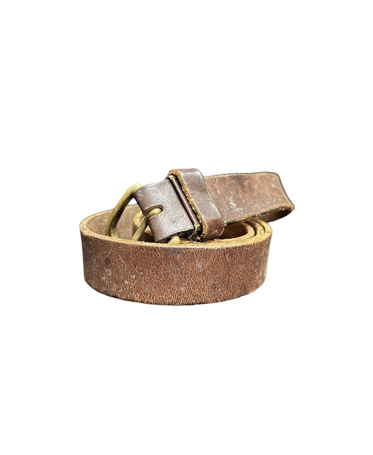 image of Unbrand Leather Buckle Belt, Men's