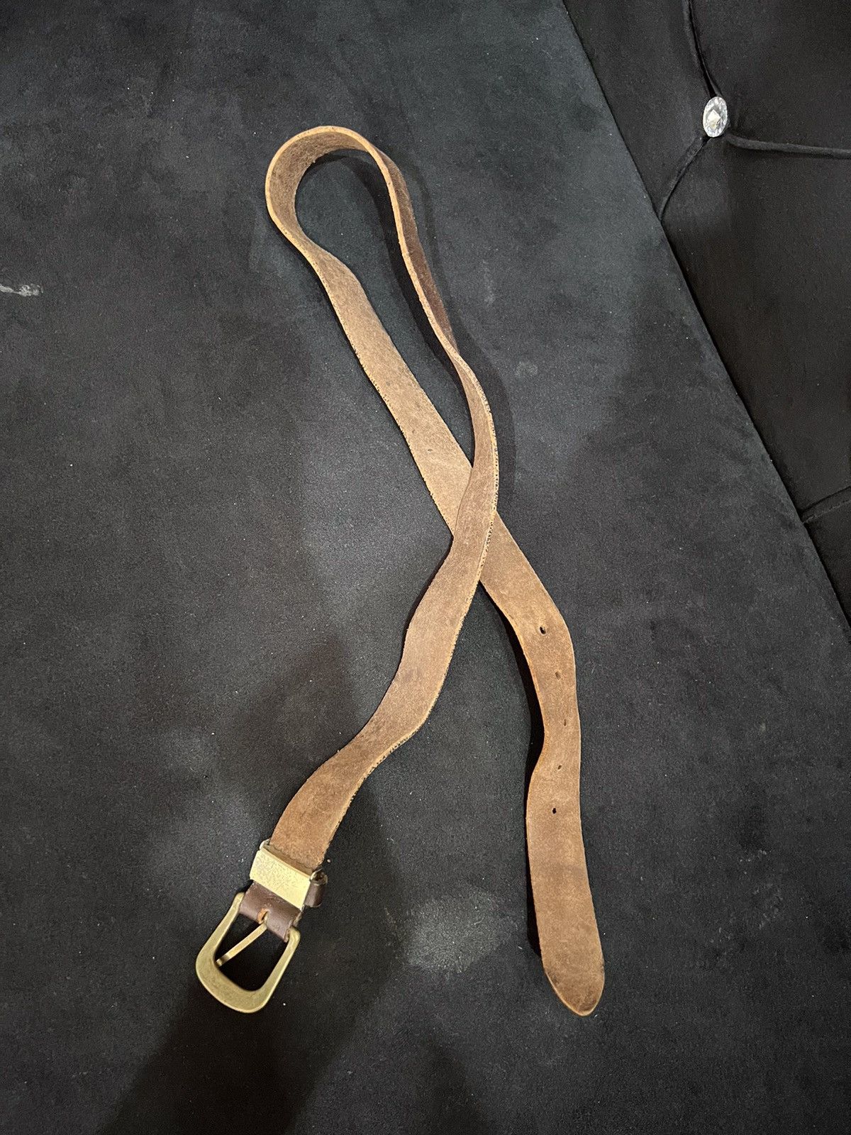 Leather Unbrand Leather Buckle Belt Size ONE SIZE - 8 Thumbnail