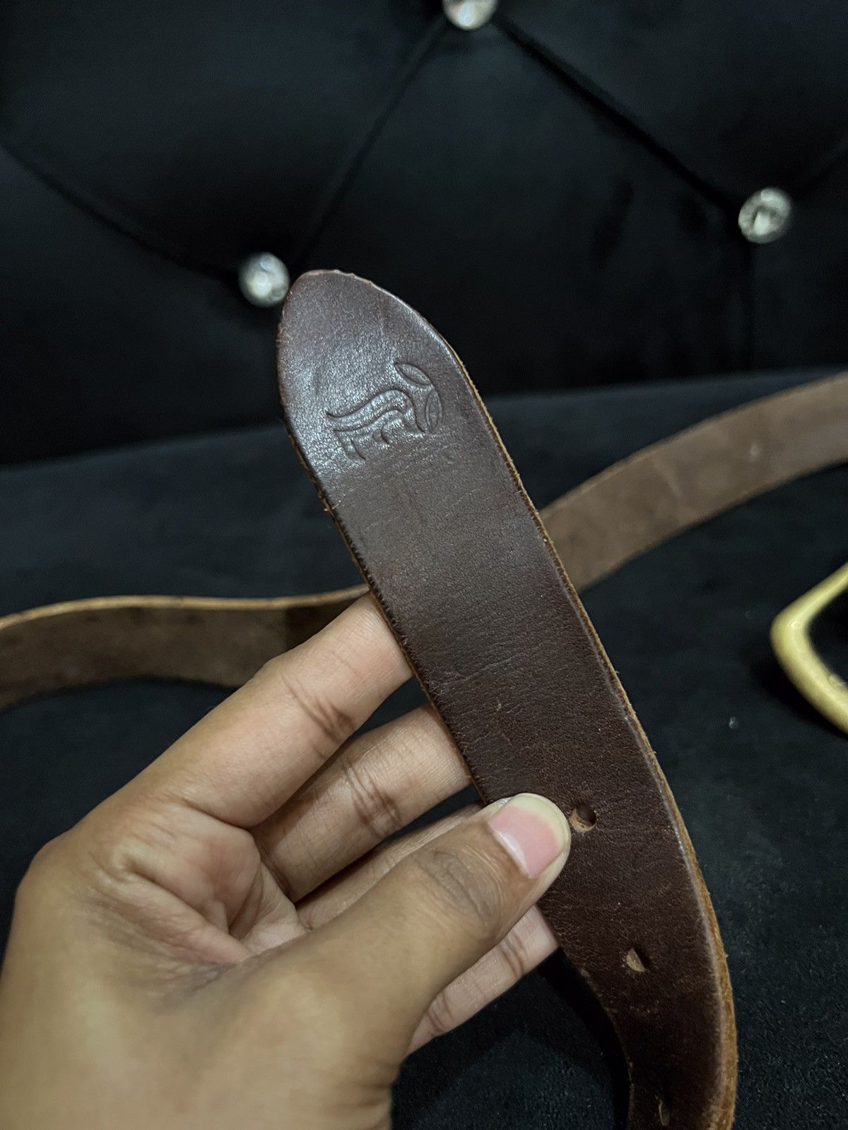 Leather Unbrand Leather Buckle Belt Size ONE SIZE - 6 Thumbnail