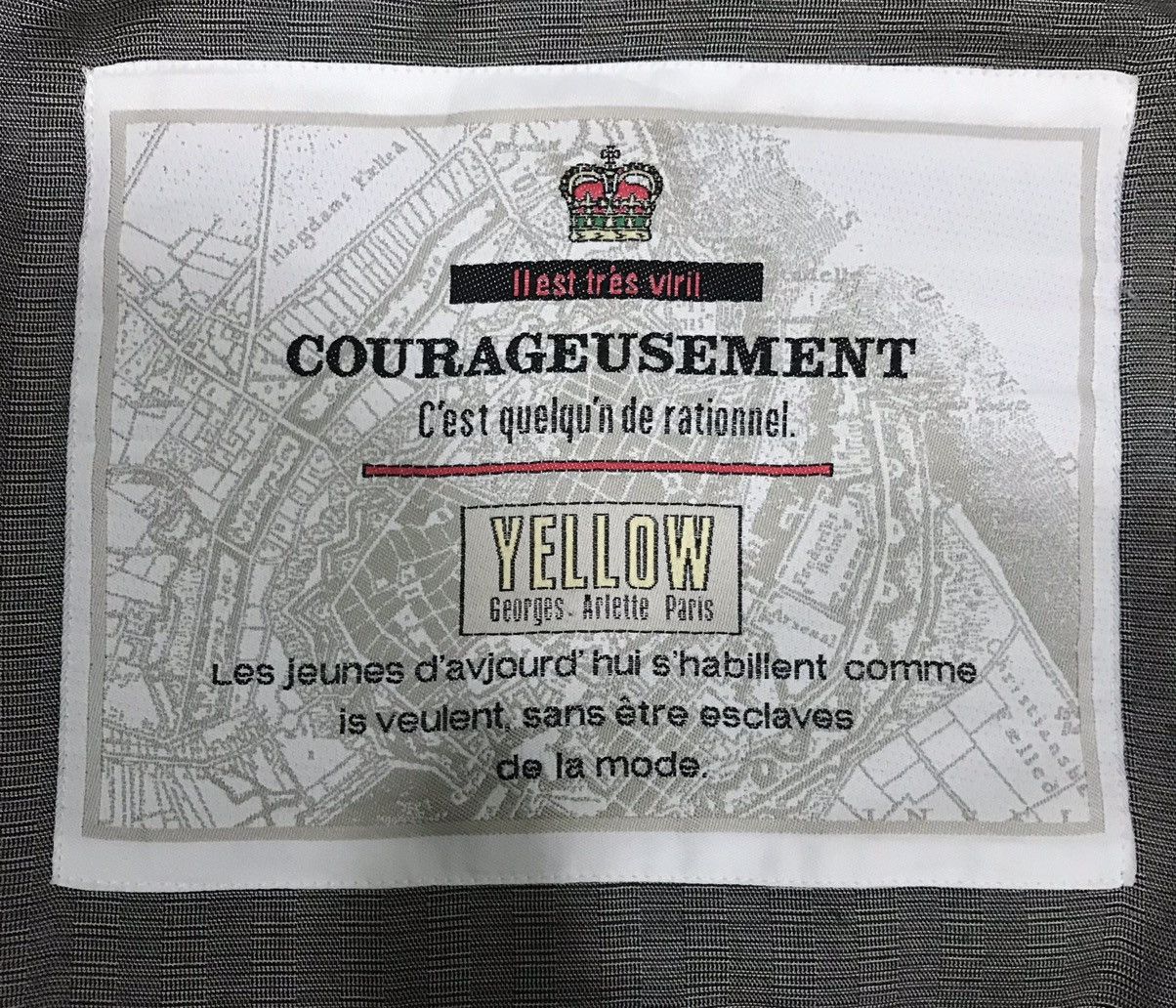 Japanese Brand × Vintage VINTAGE COURAGEUSEMENT YELLOW GEORGES ARLETTE PARIS JACKET Size US L / EU 52-54 / 3 - 12 Thumbnail