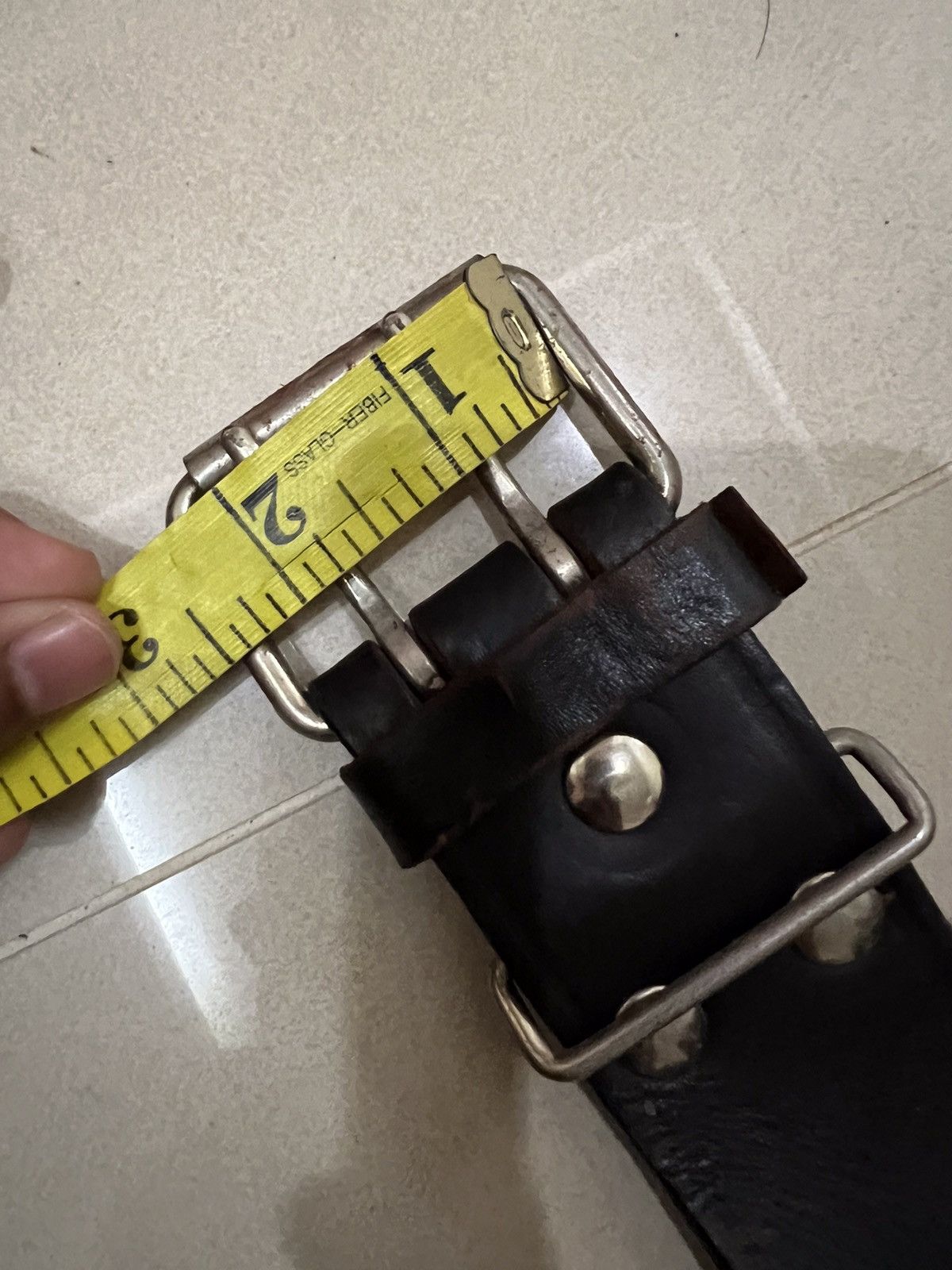 Leather Unbrand Leather Buckle Belt Size ONE SIZE - 13 Thumbnail