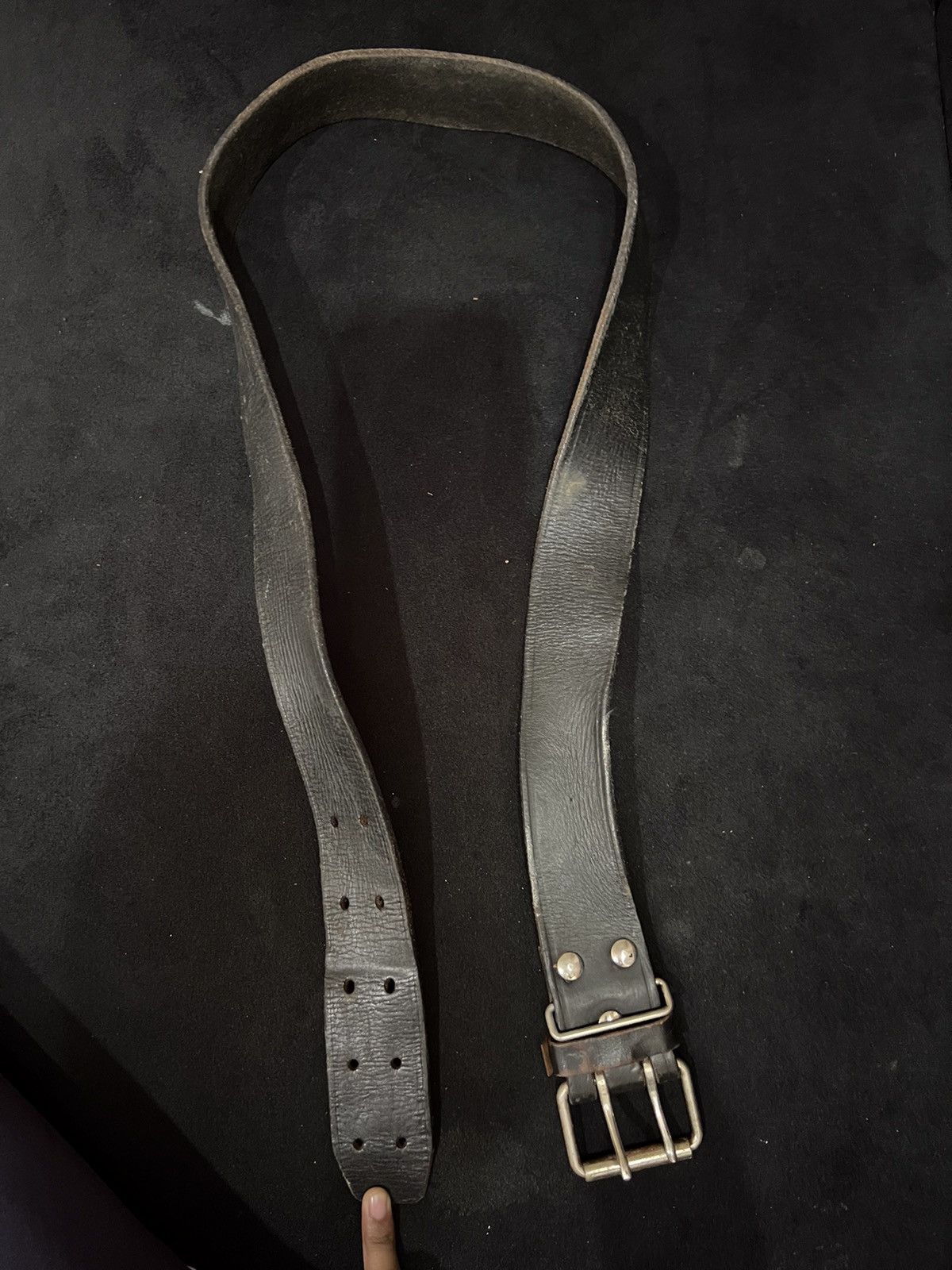 Leather Unbrand Leather Buckle Belt Size ONE SIZE - 8 Thumbnail
