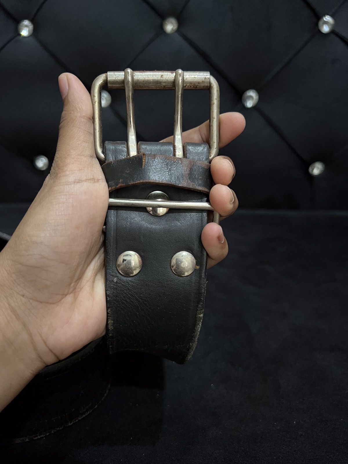 Leather Unbrand Leather Buckle Belt Size ONE SIZE - 6 Thumbnail