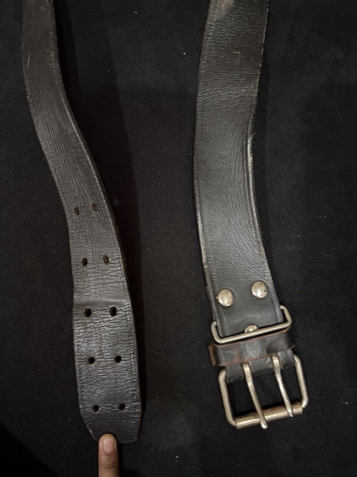 Leather Unbrand Leather Buckle Belt Size ONE SIZE - 7 Thumbnail