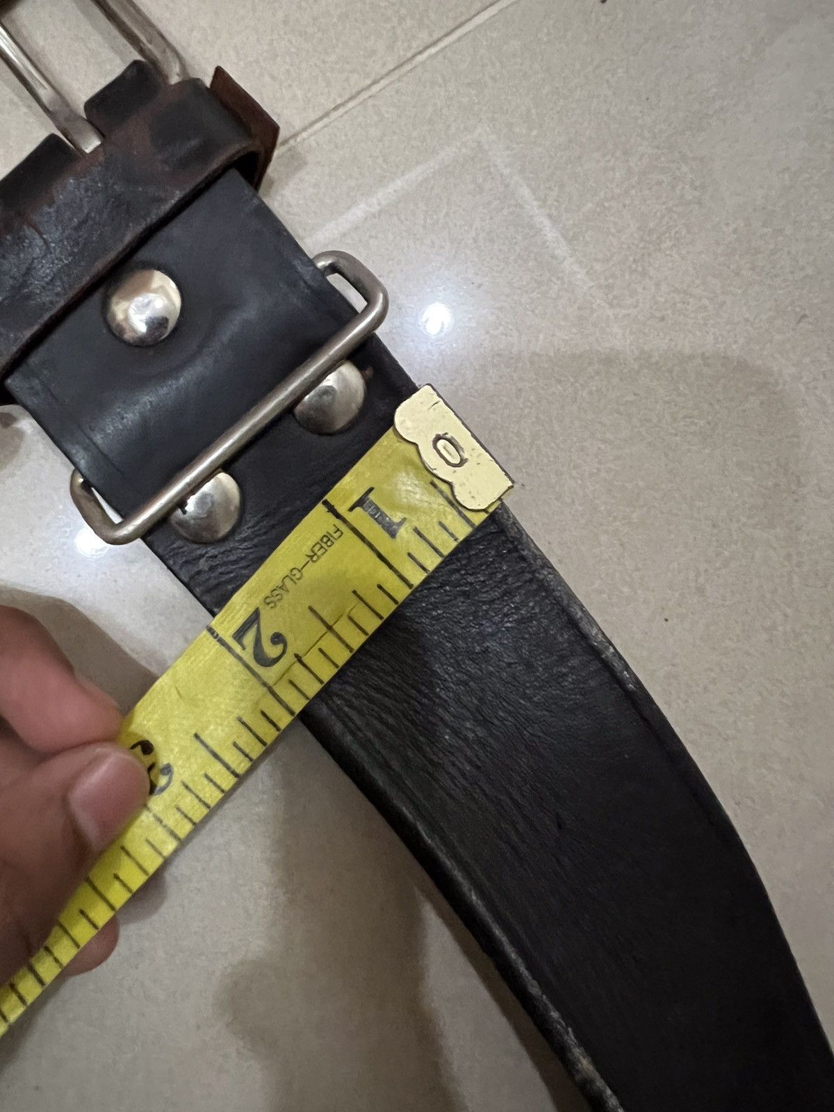 Leather Unbrand Leather Buckle Belt Size ONE SIZE - 12 Thumbnail