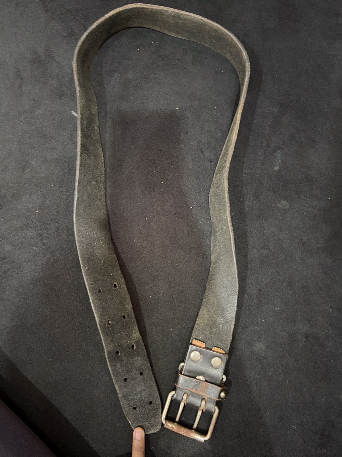 Leather Unbrand Leather Buckle Belt Size ONE SIZE - 9 Thumbnail