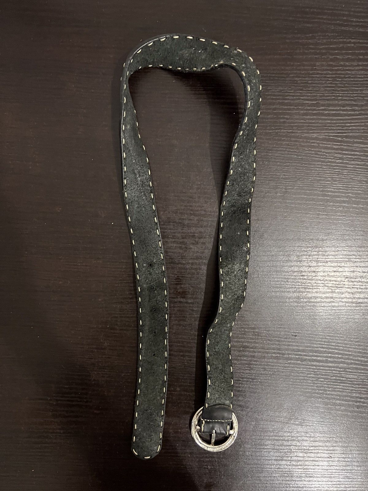 Leather Leather Embroidery Belt Size ONE SIZE - 9 Thumbnail