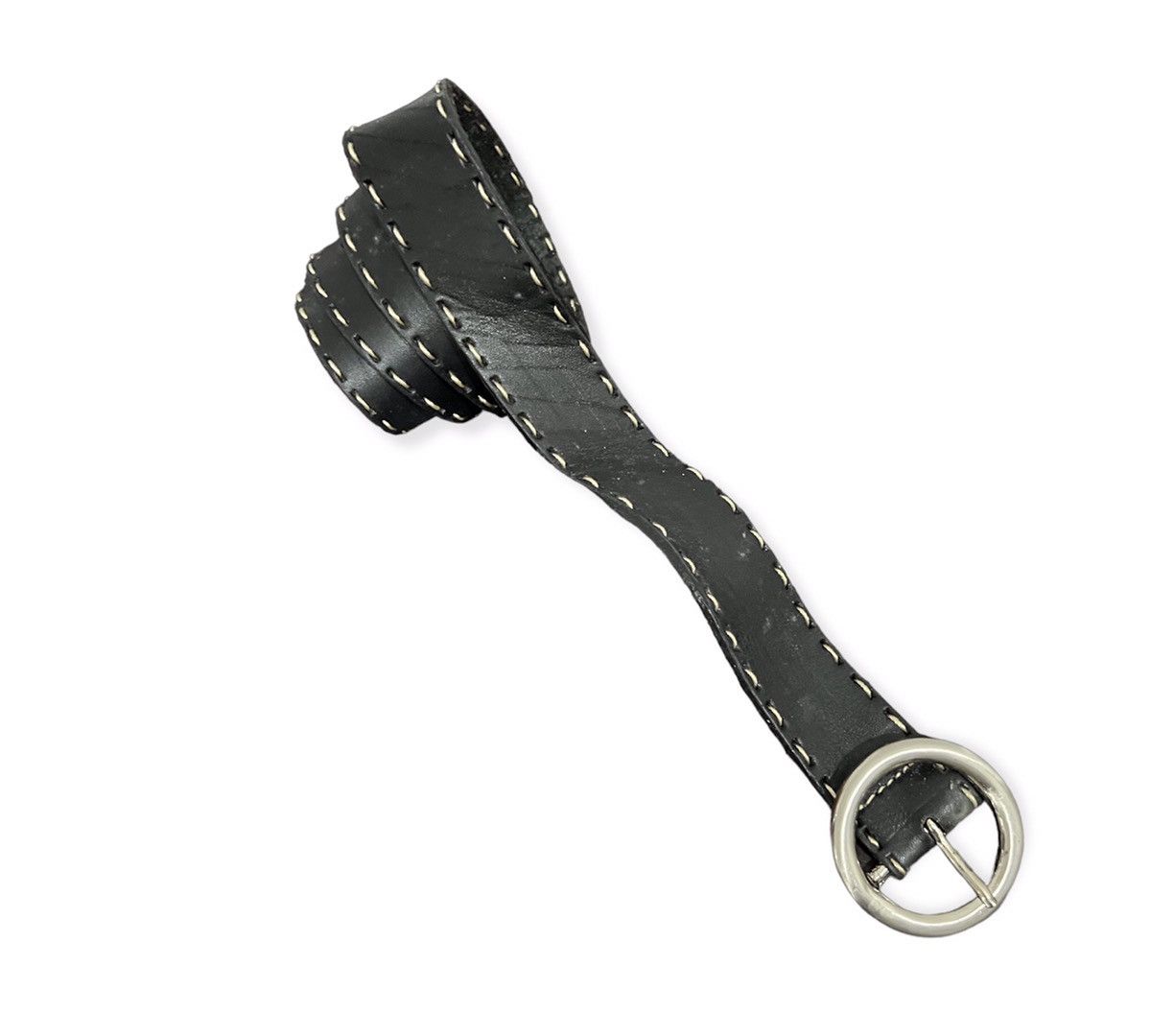 Leather Leather Embroidery Belt Size ONE SIZE - 1 Thumbnail