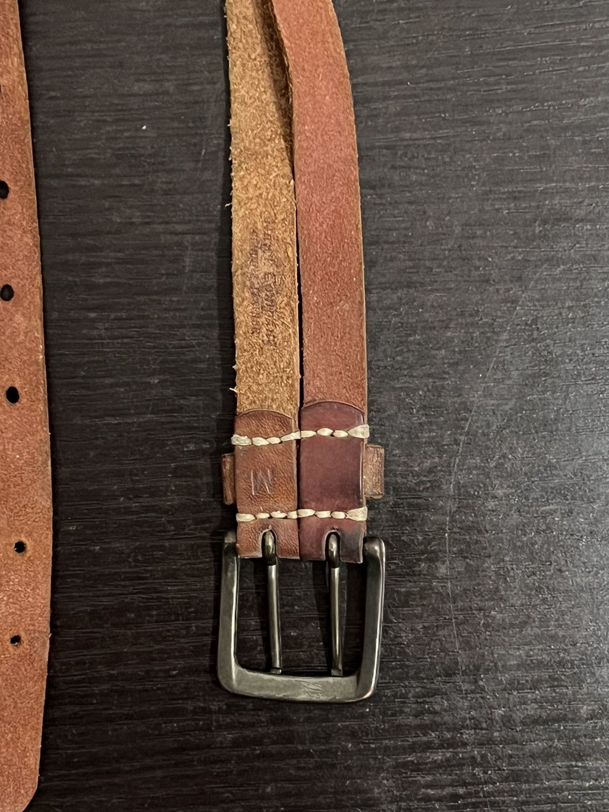Leather Leather Rare Design Belt Size ONE SIZE - 13 Thumbnail