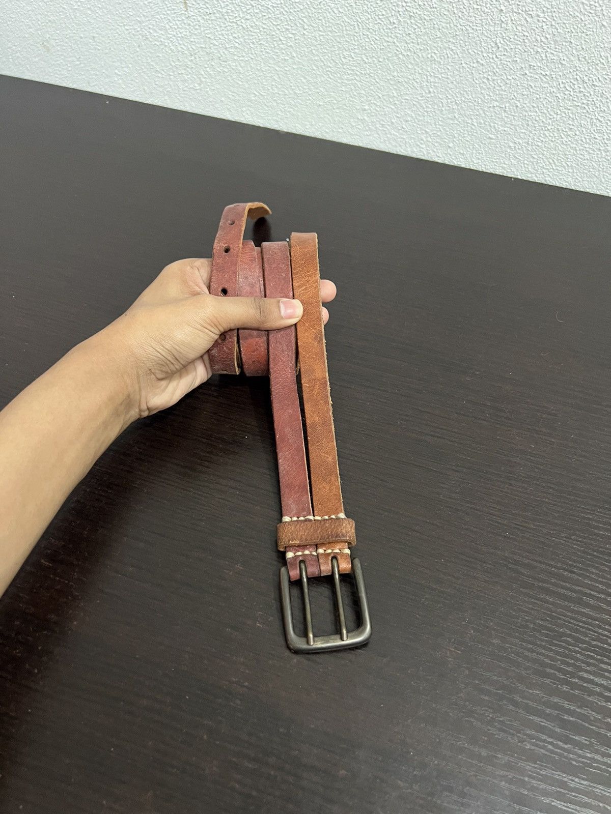 Leather Leather Rare Design Belt Size ONE SIZE - 2 Thumbnail