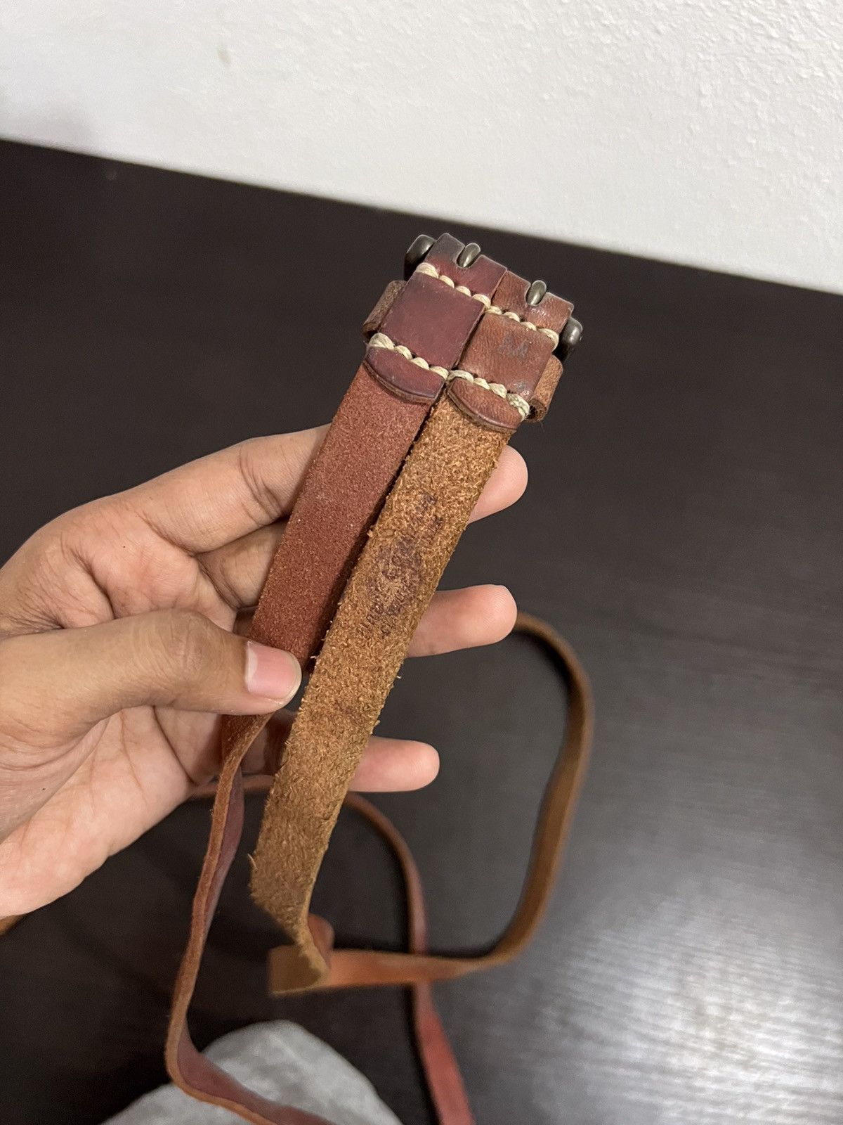 Leather Leather Rare Design Belt Size ONE SIZE - 6 Thumbnail