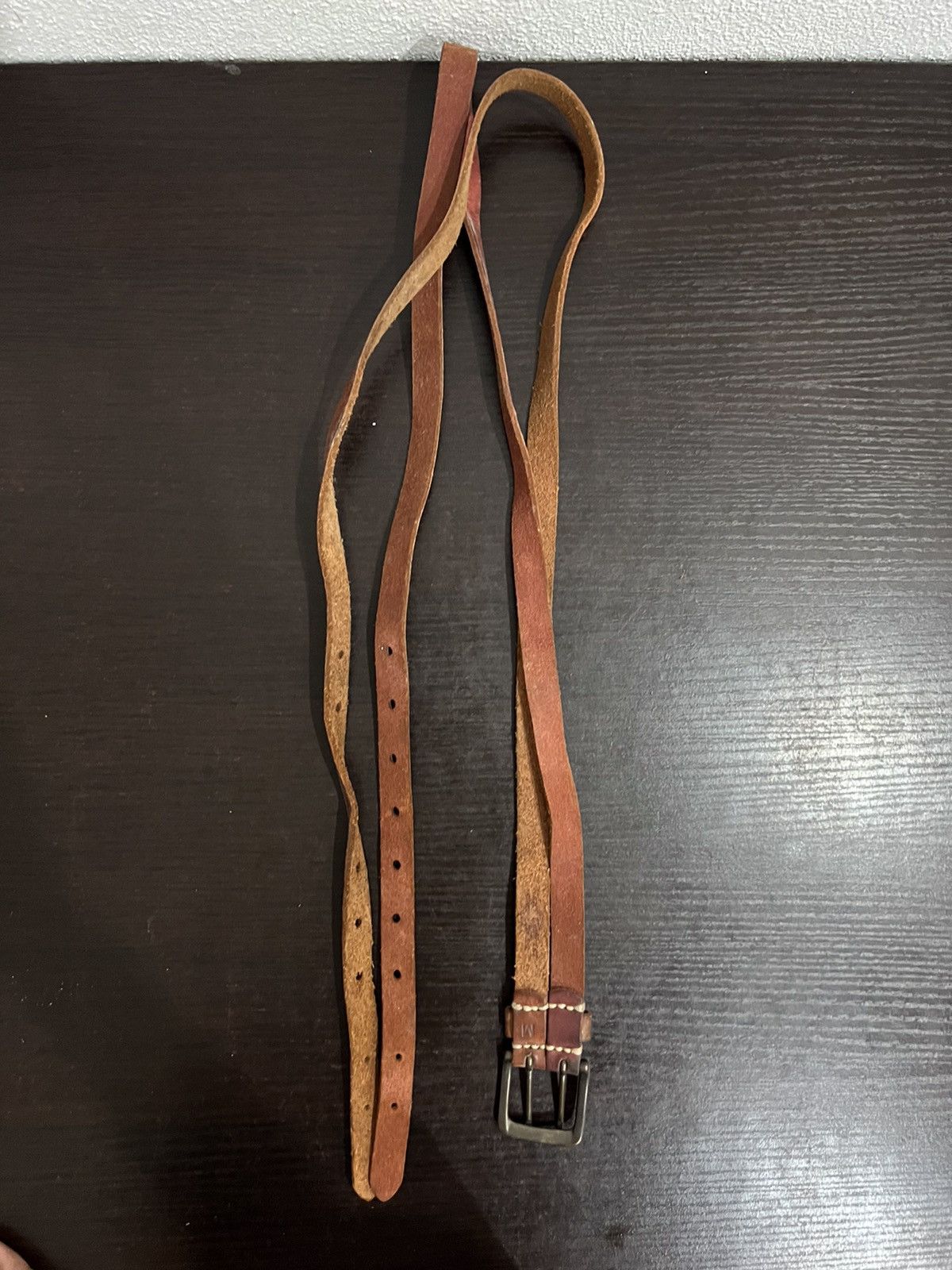 Leather Leather Rare Design Belt Size ONE SIZE - 12 Thumbnail