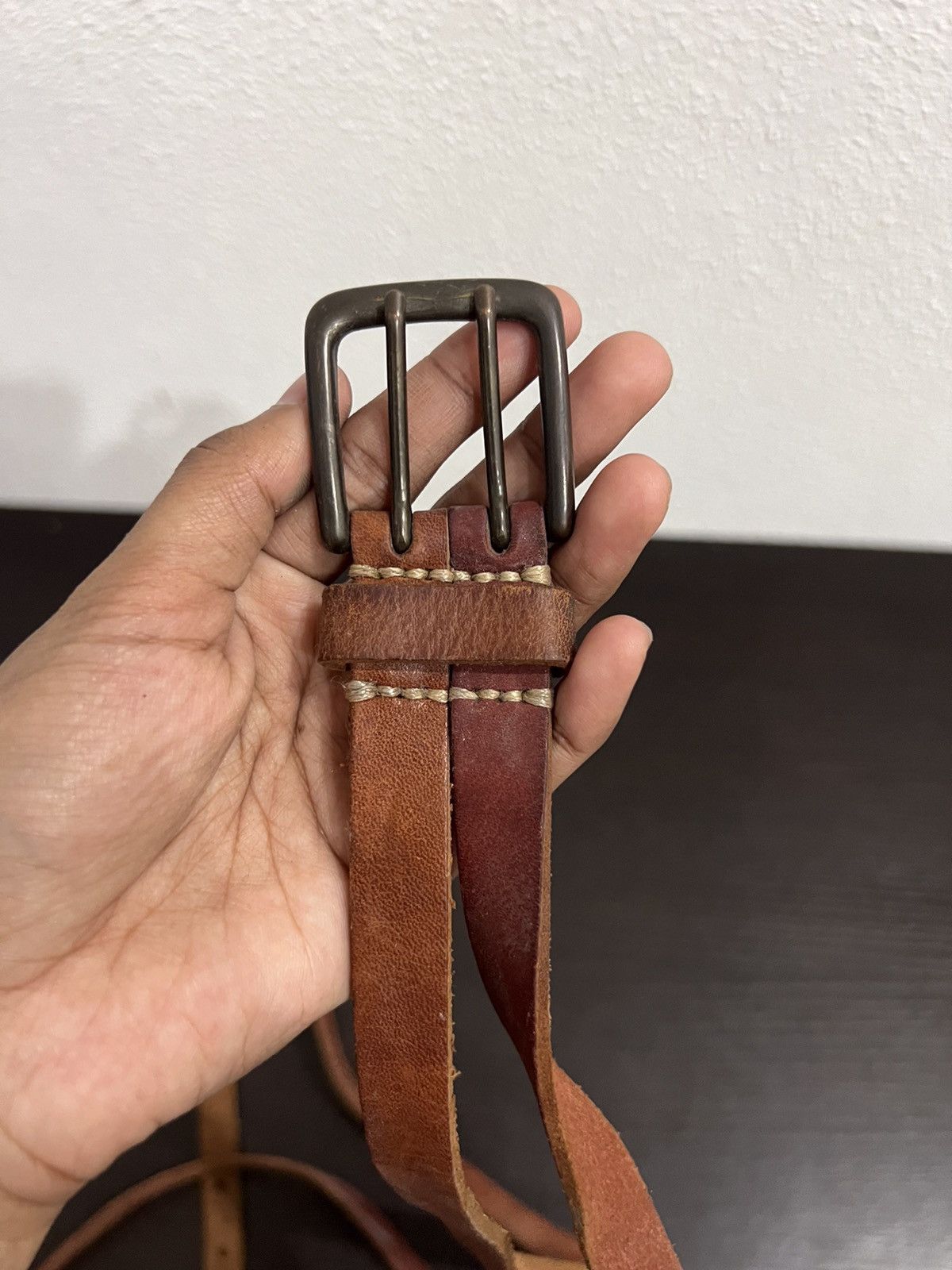 Leather Leather Rare Design Belt Size ONE SIZE - 4 Thumbnail