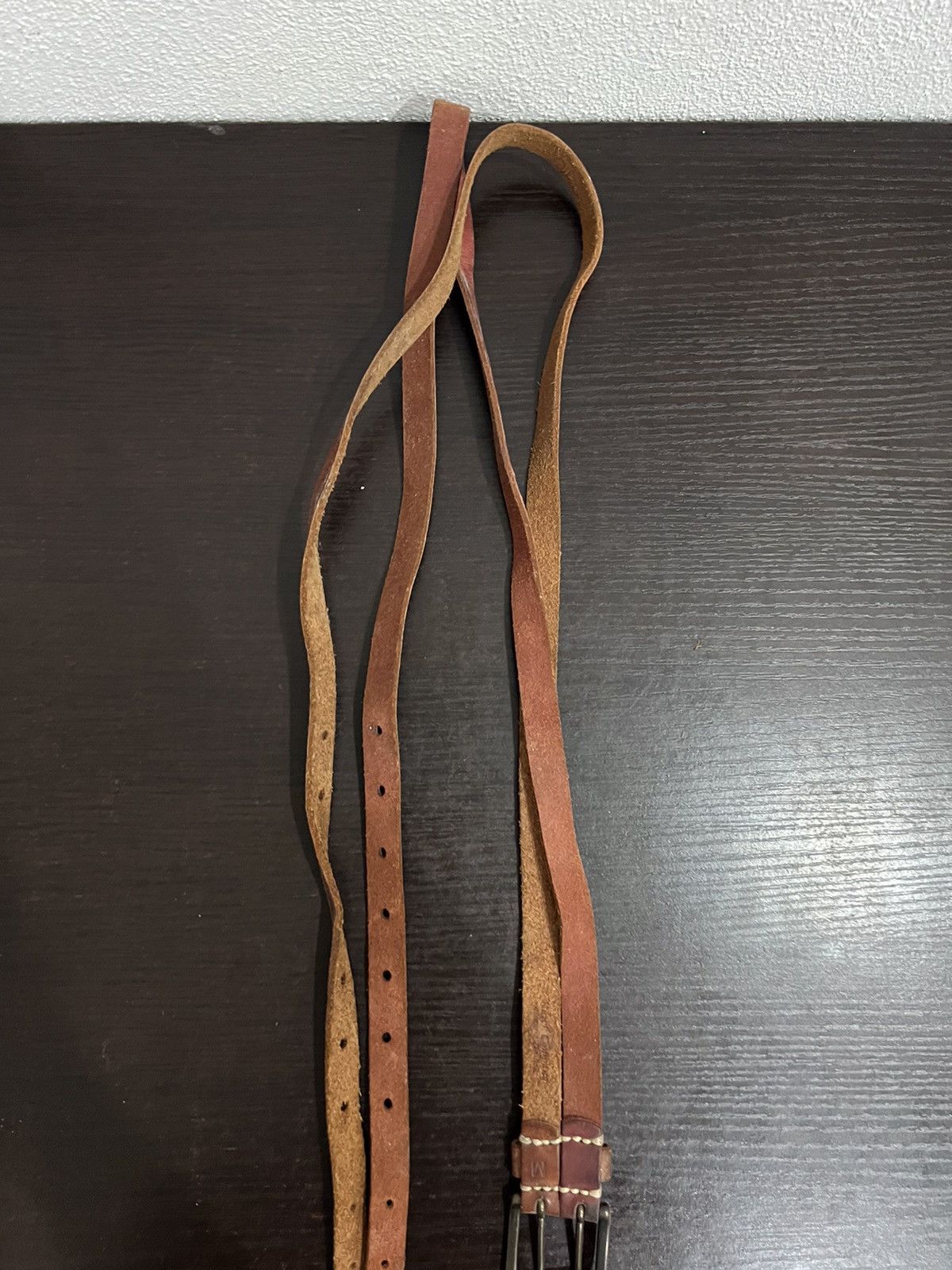 Leather Leather Rare Design Belt Size ONE SIZE - 11 Thumbnail
