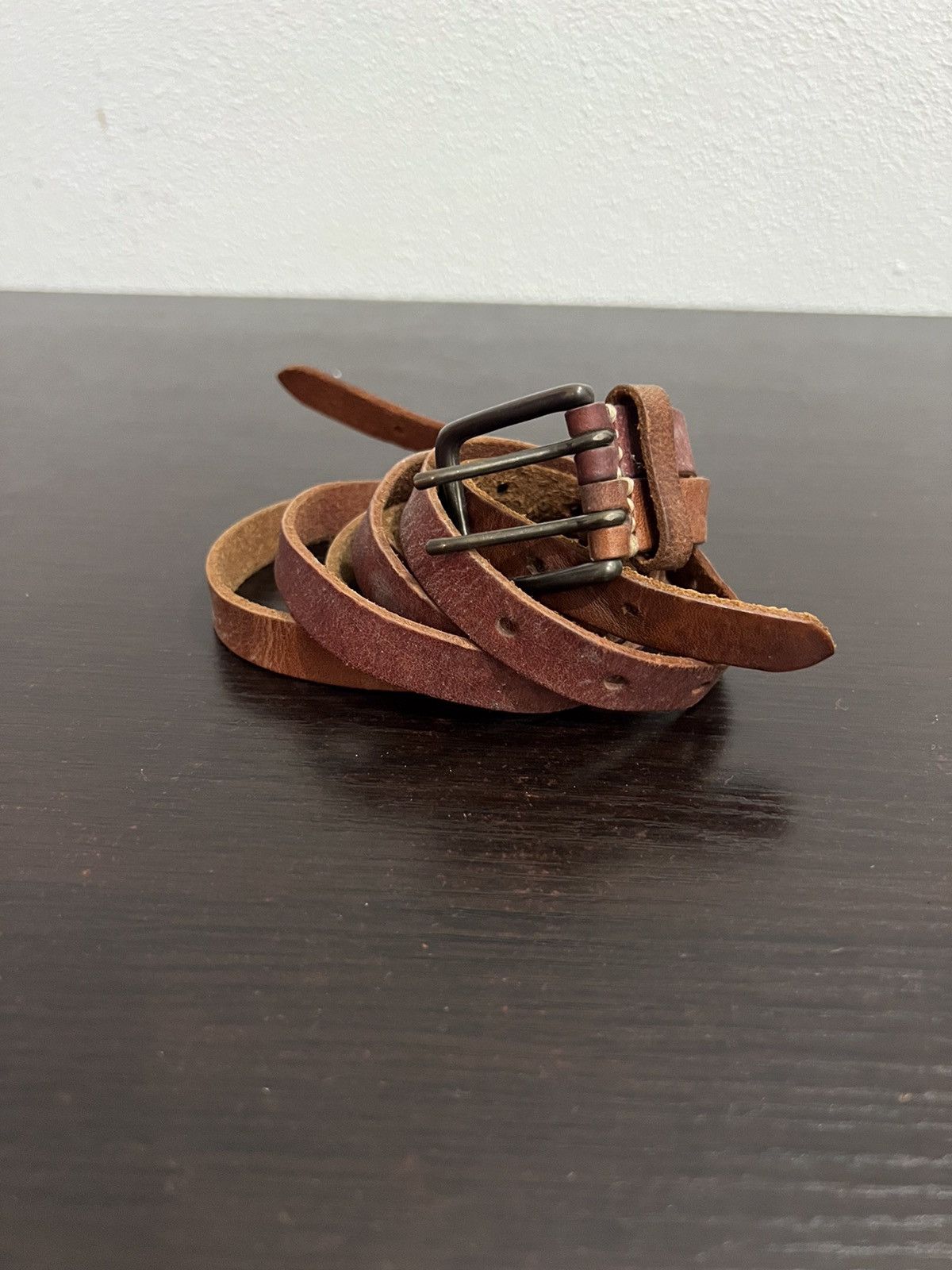 Leather Leather Rare Design Belt Size ONE SIZE - 3 Thumbnail