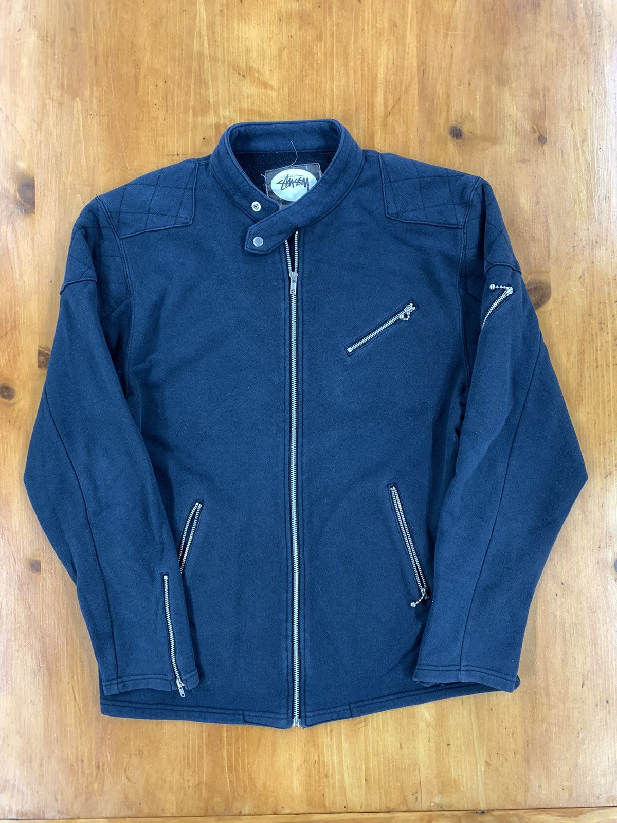 Stussy Vintage Stussy Zip Up Rider’s Jacket | Grailed