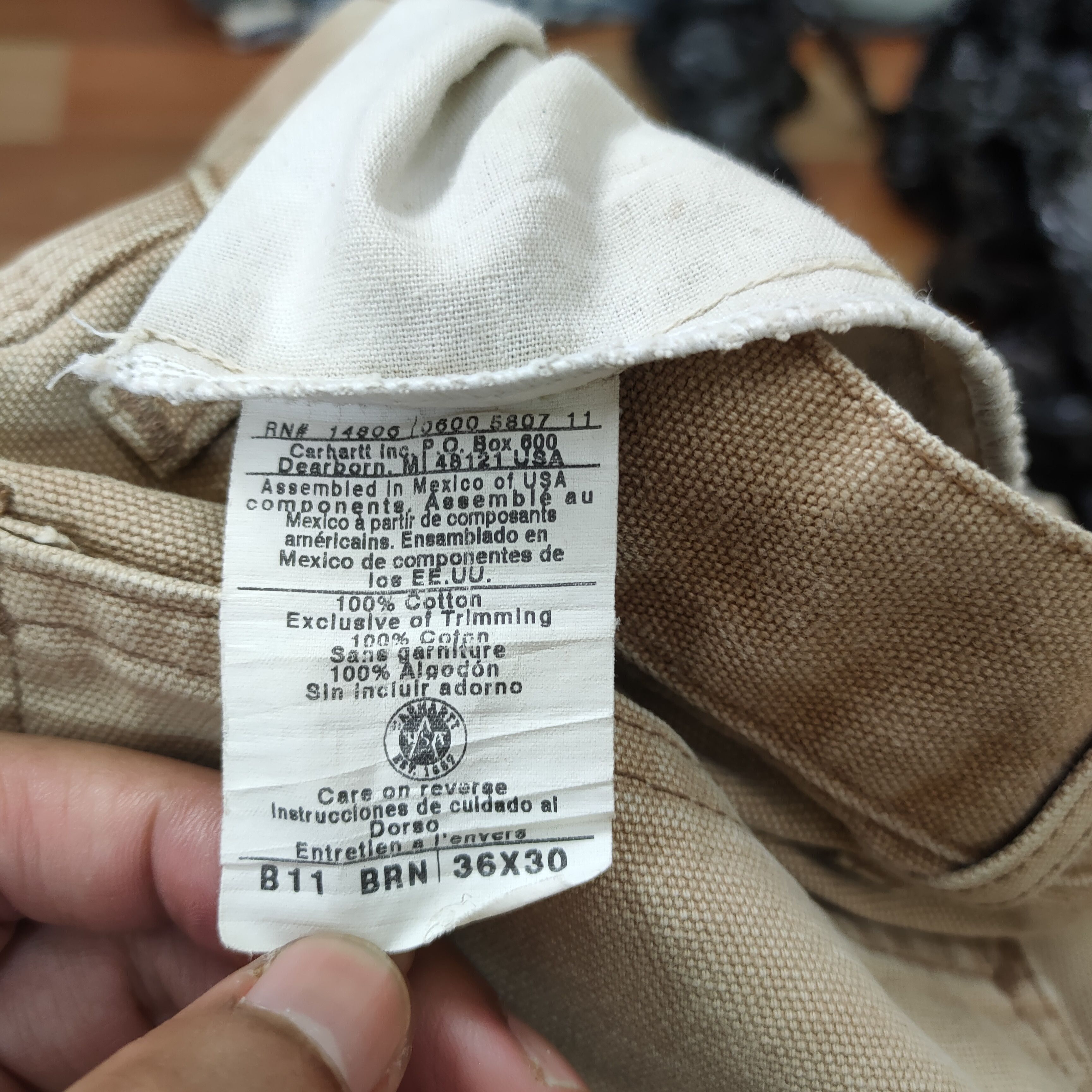 Carhartt CARHARTT FADED CARPENTER PANTS Size US 36 / EU 52 - 15 Thumbnail