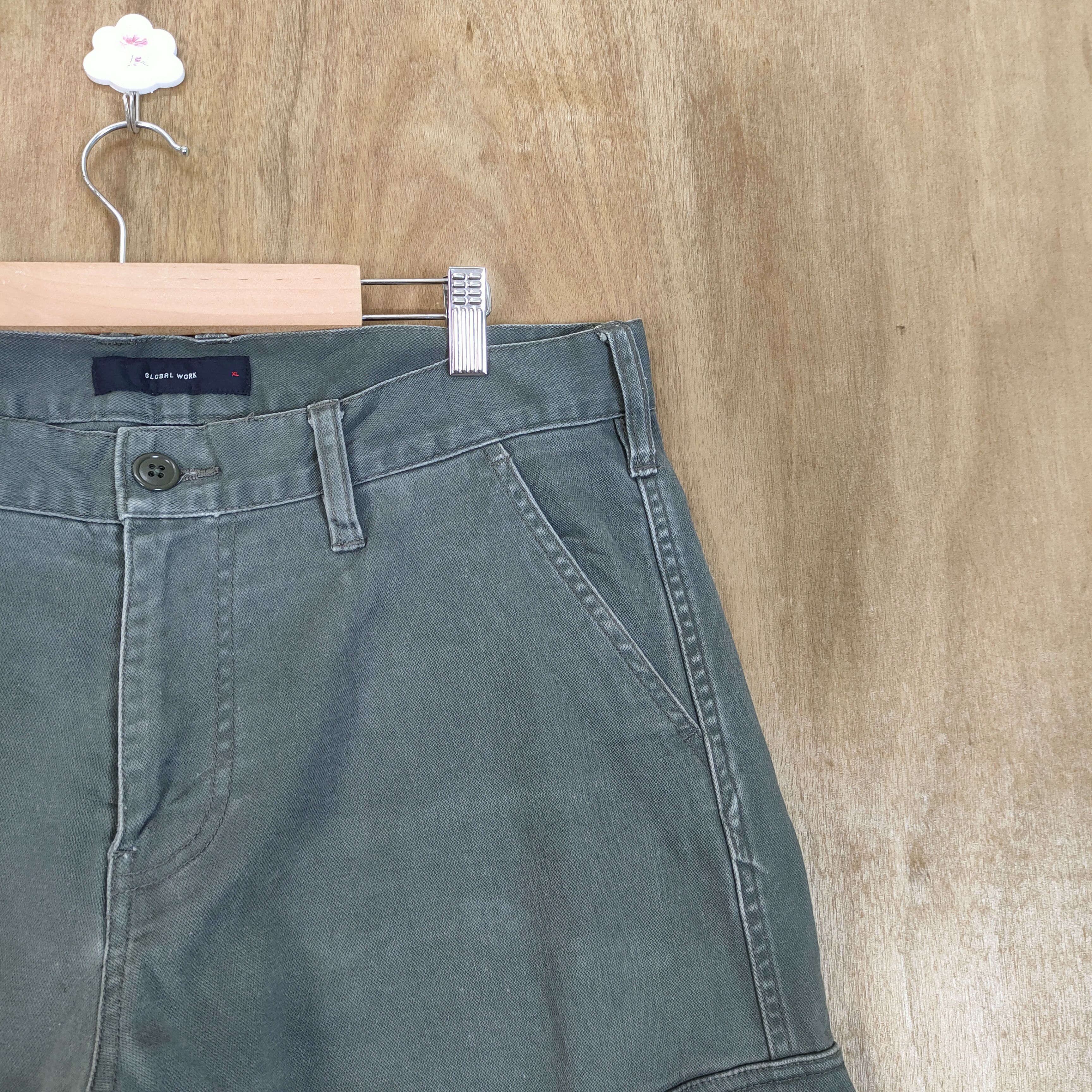 Global Work × Japanese Brand VINTAGE GLOBAL WORK CARGO PANTS Size US 36 / EU 52 - 15 Thumbnail