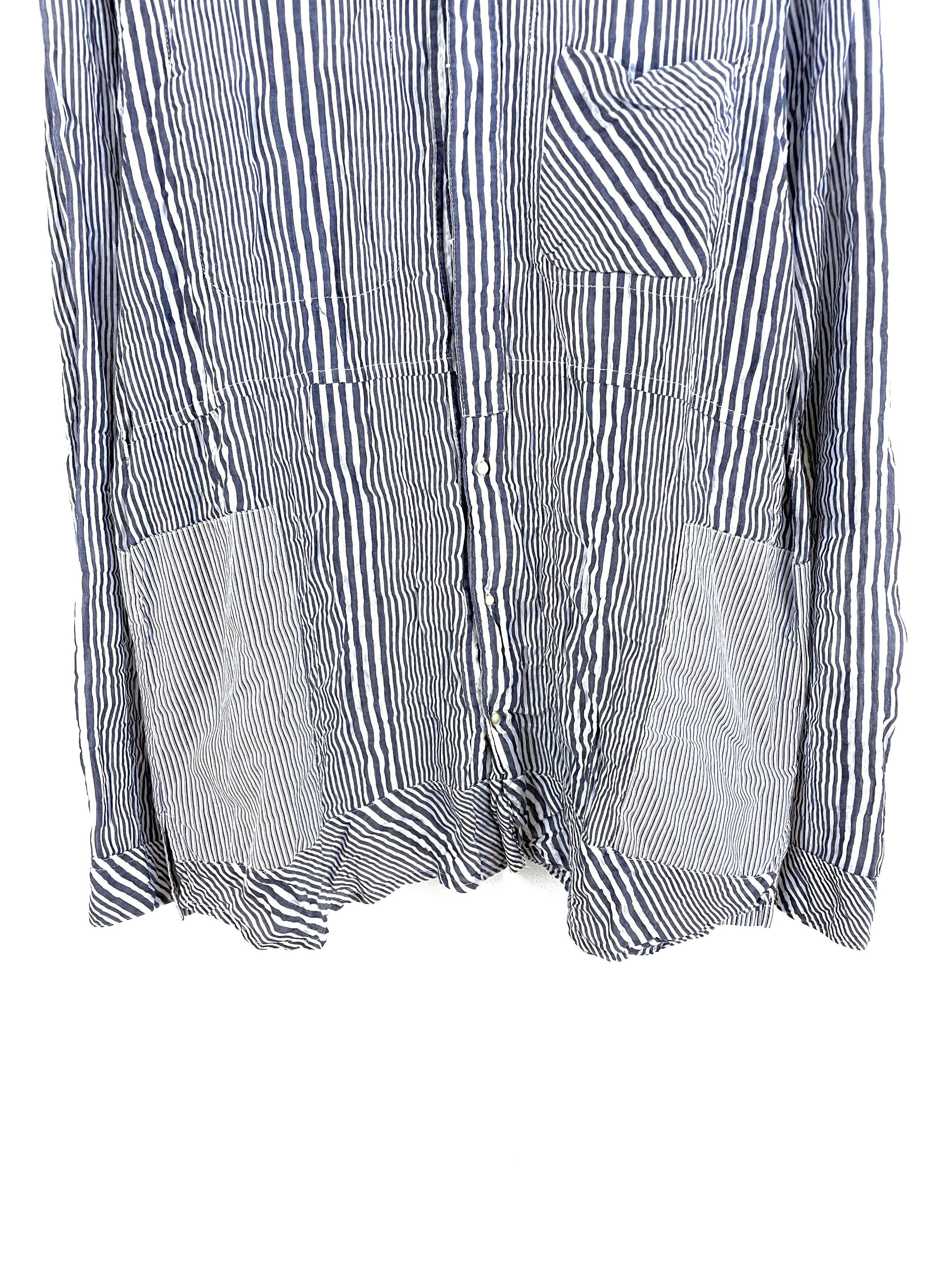 Undercover SS12 Open Strings Striped Buttonup Size US L / EU 52-54 / 3 - 4 Thumbnail
