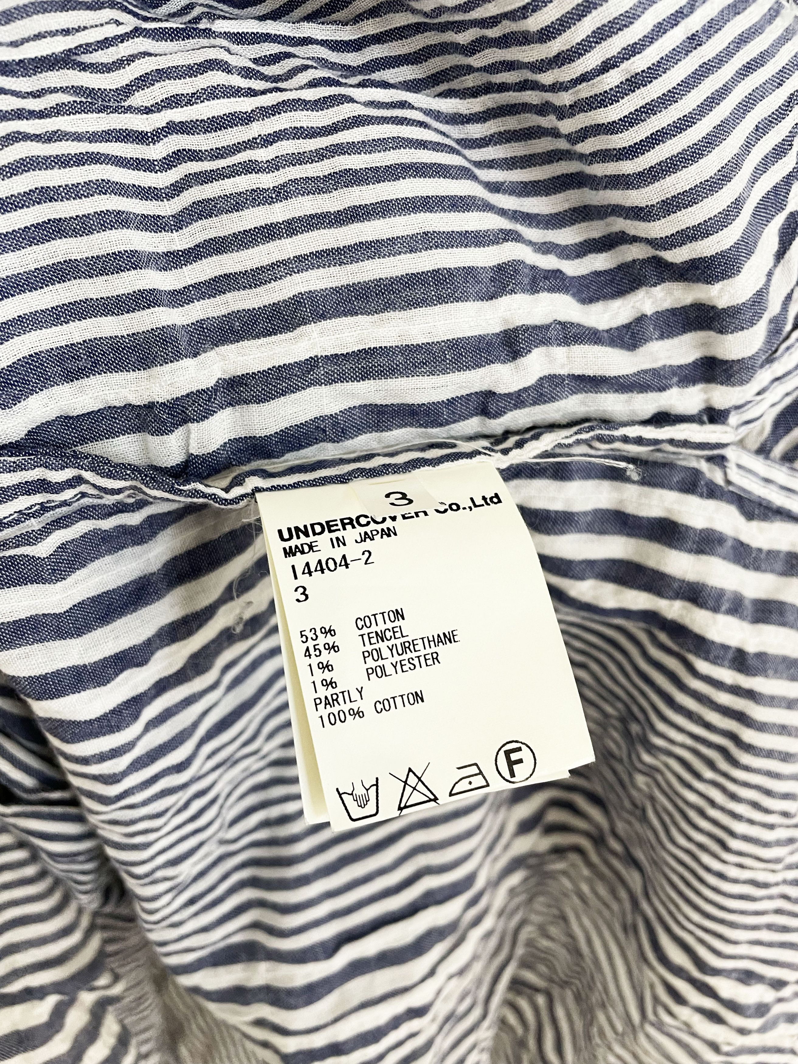 Undercover SS12 Open Strings Striped Buttonup Size US L / EU 52-54 / 3 - 5 Thumbnail