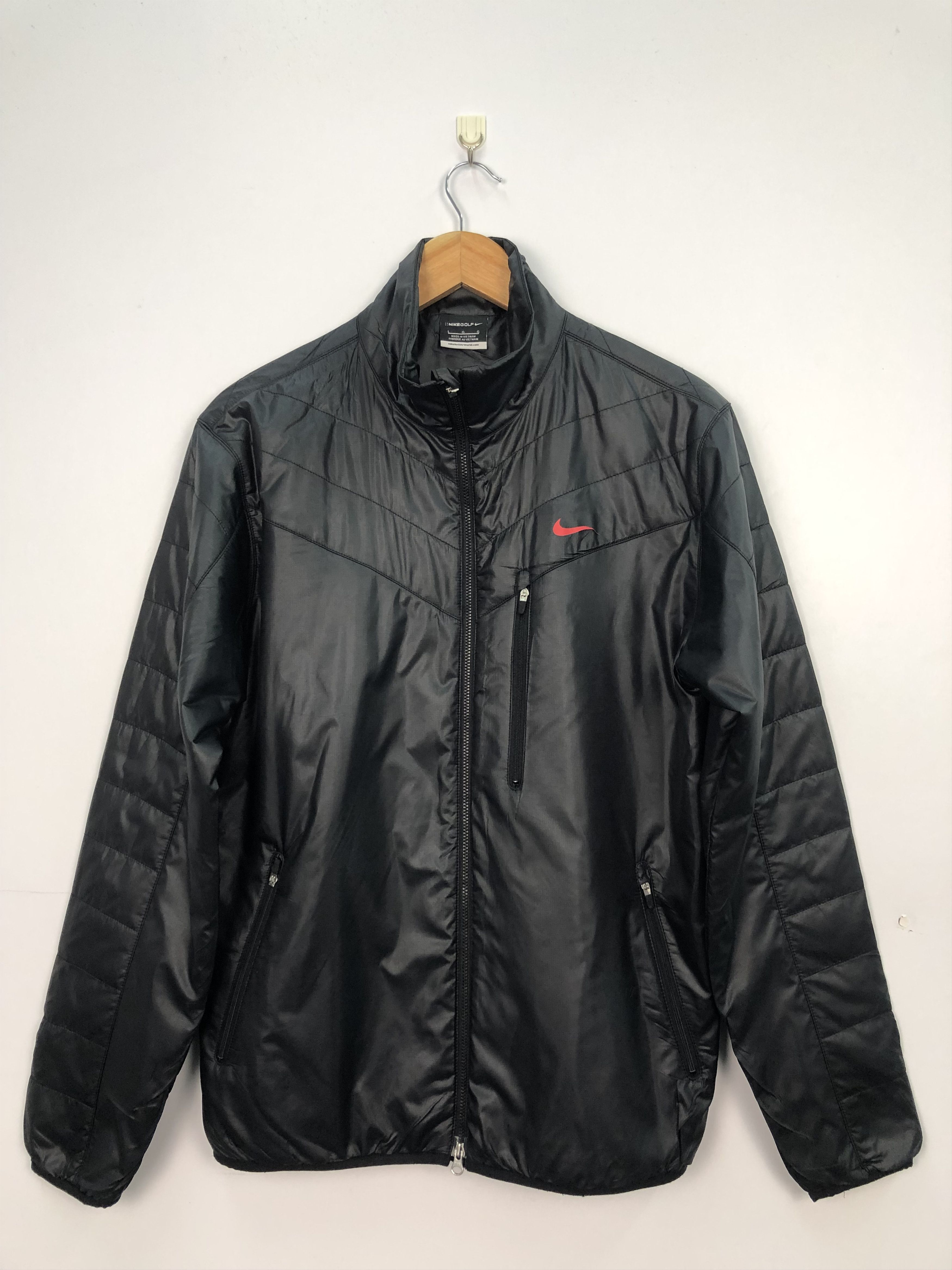 NIKE X VINTAGE NIKE GOLF PUFFER JACKET BLACK