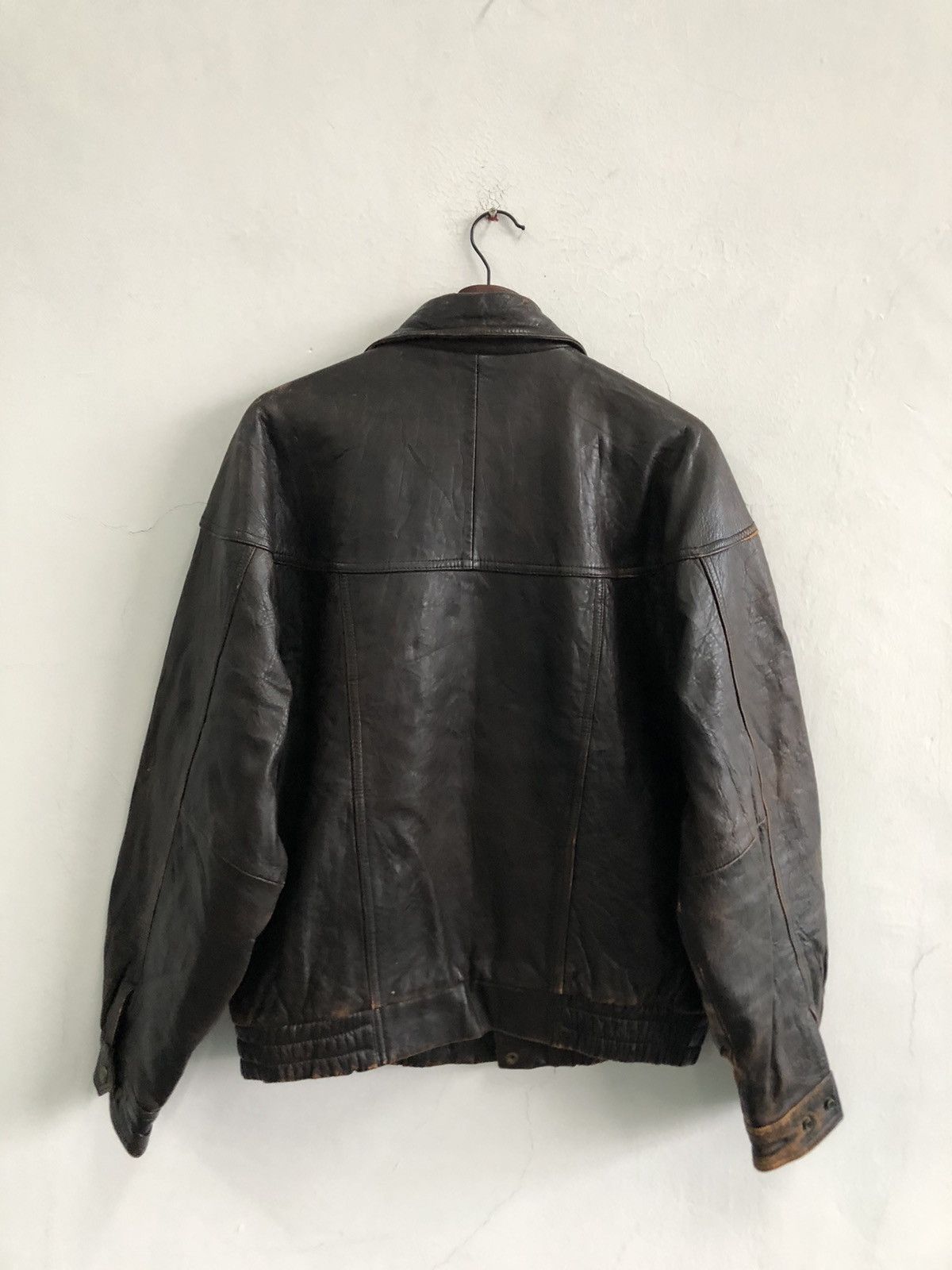 Vintage D'Homme A Homme Leather Jacket Size US L / EU 52-54 / 3 - 2 Thumbnail