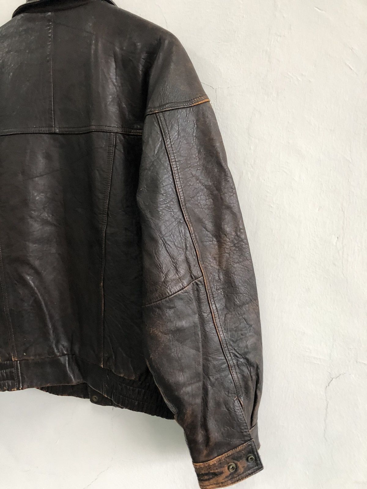 Vintage D'Homme A Homme Leather Jacket Size US L / EU 52-54 / 3 - 16 Thumbnail