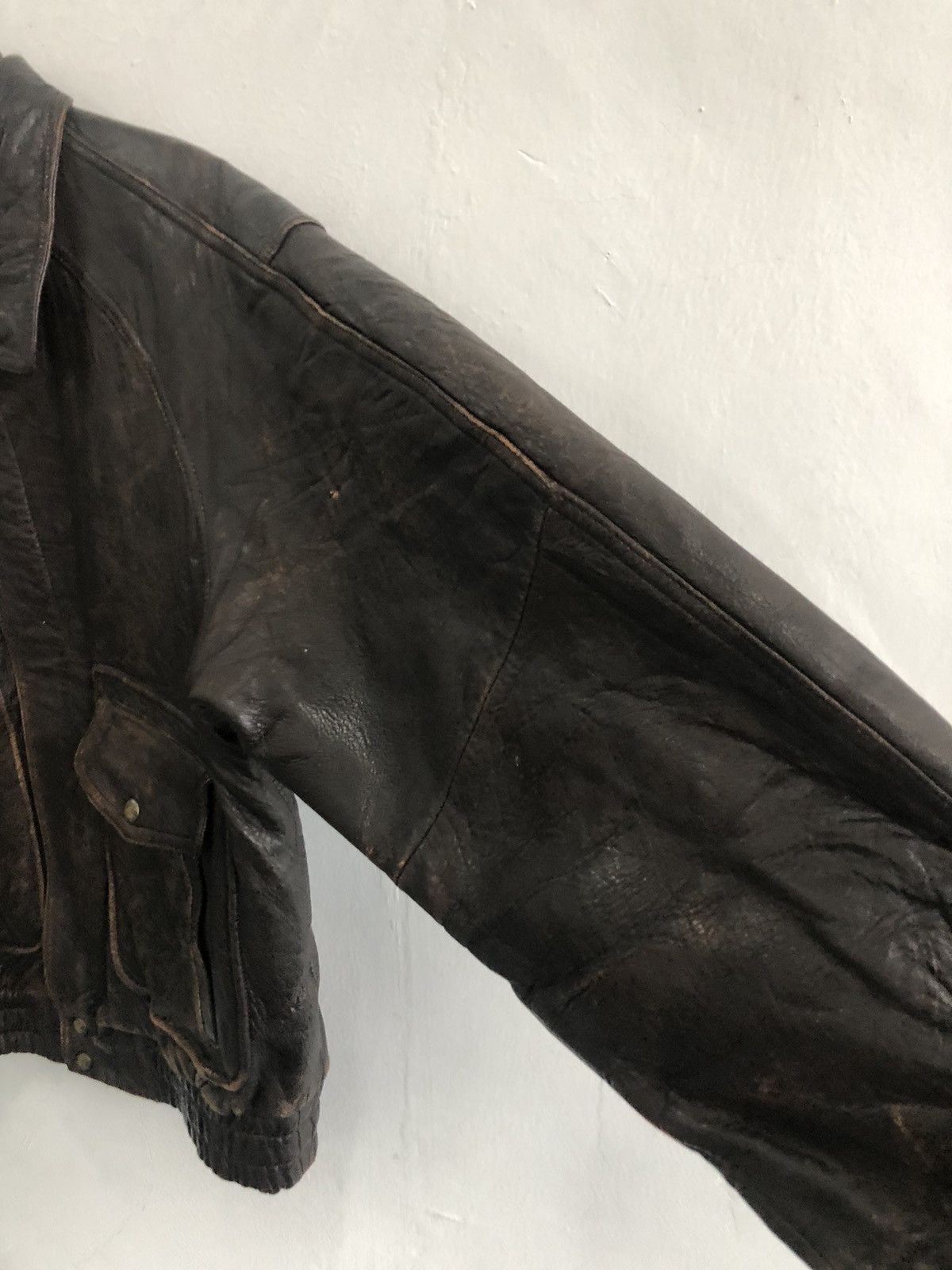 Vintage D'Homme A Homme Leather Jacket Size US L / EU 52-54 / 3 - 6 Thumbnail