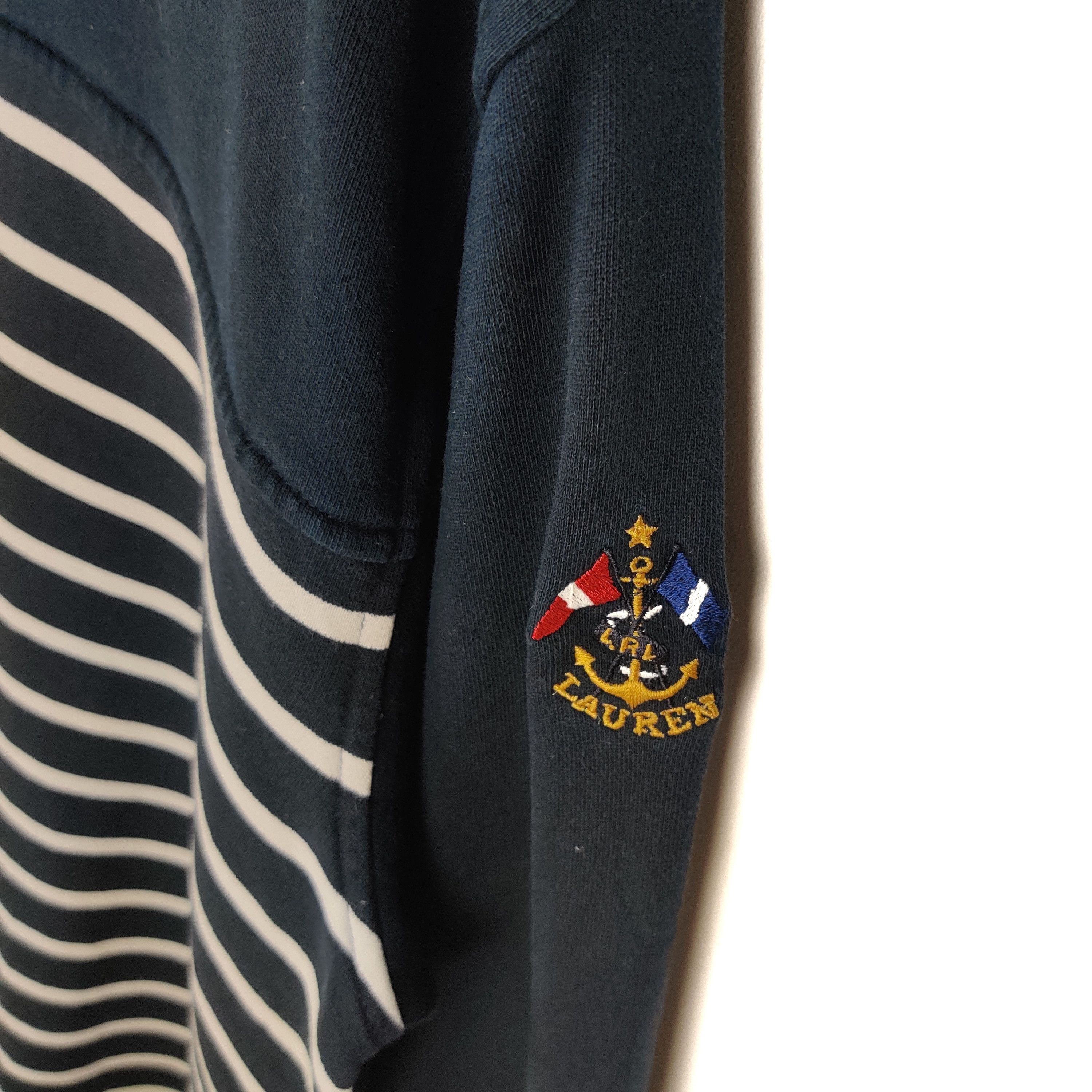 Ralph Lauren Vintage Ralph Lauren Stripes Sweatshirt Size US L / EU 52-54 / 3 - 2 Thumbnail