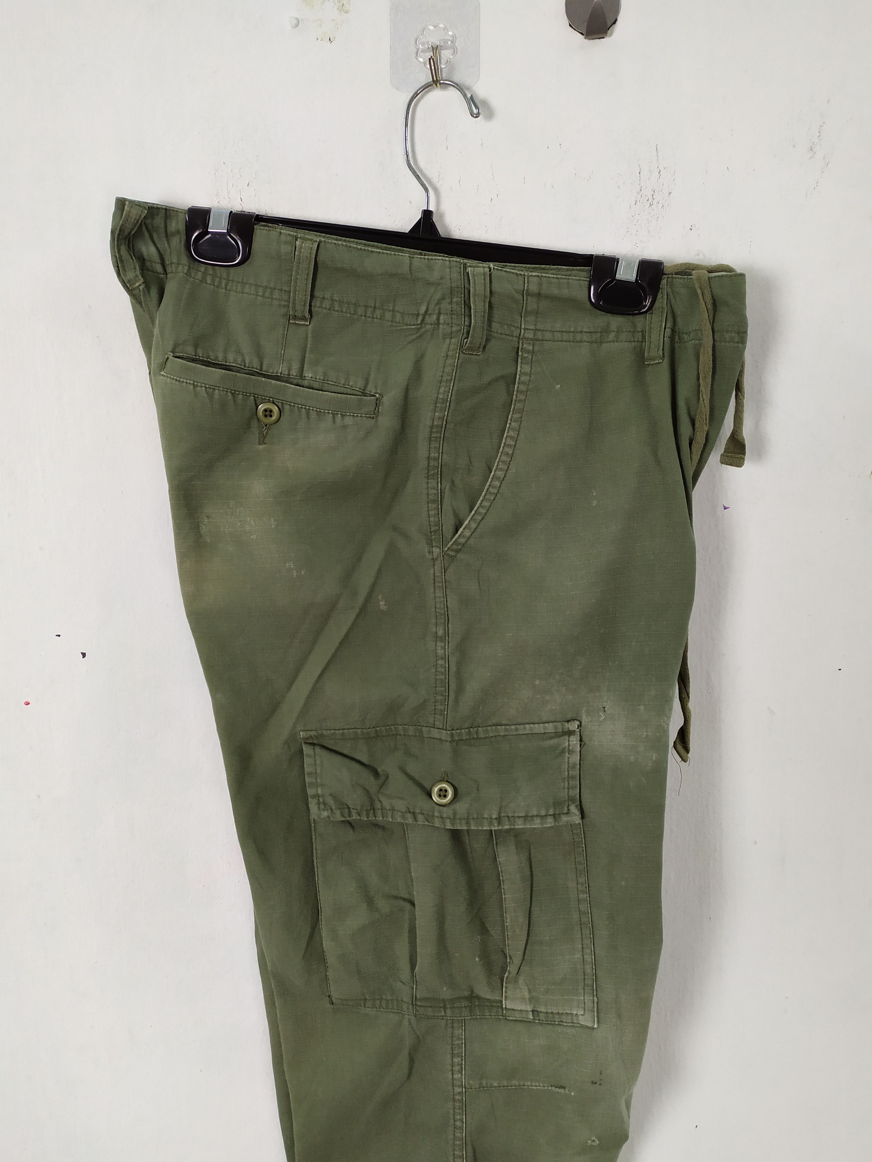 Japanese Brand JAPANESE RIPTOP FADED CARGO PANTS MULTIPOCKET Size US 32 / EU 48 - 6 Thumbnail