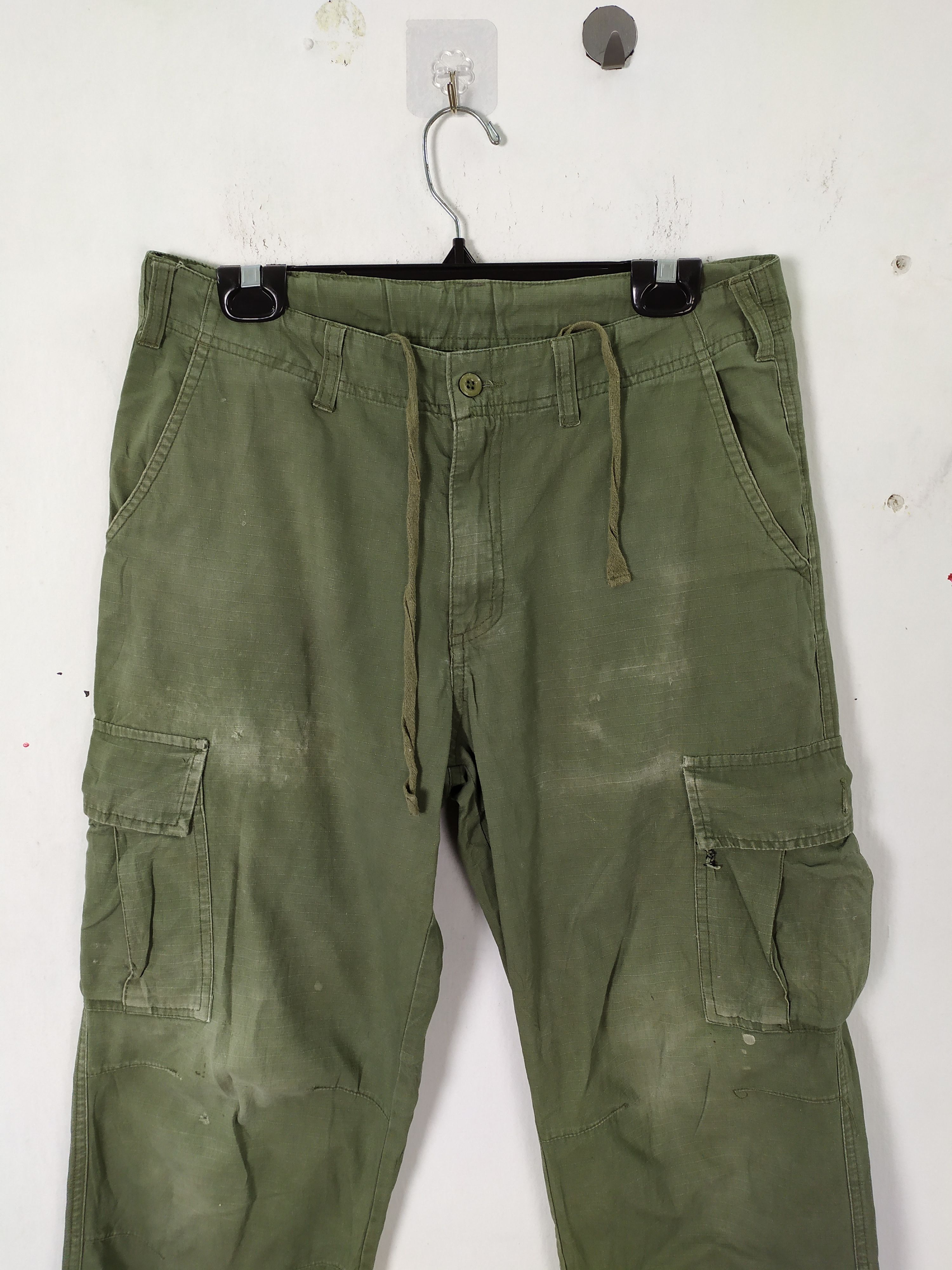 Japanese Brand JAPANESE RIPTOP FADED CARGO PANTS MULTIPOCKET Size US 32 / EU 48 - 2 Thumbnail