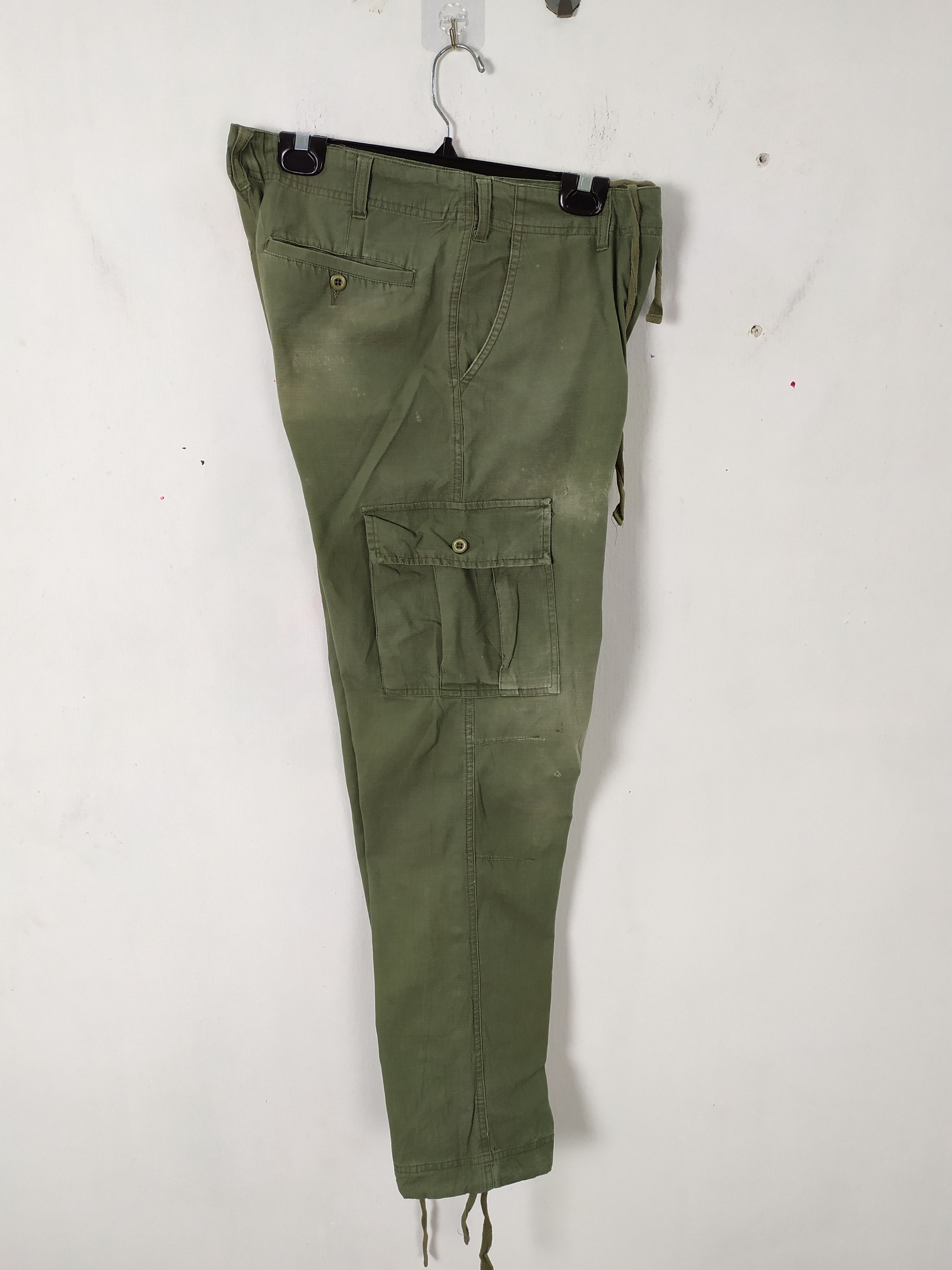 Japanese Brand JAPANESE RIPTOP FADED CARGO PANTS MULTIPOCKET Size US 32 / EU 48 - 5 Thumbnail