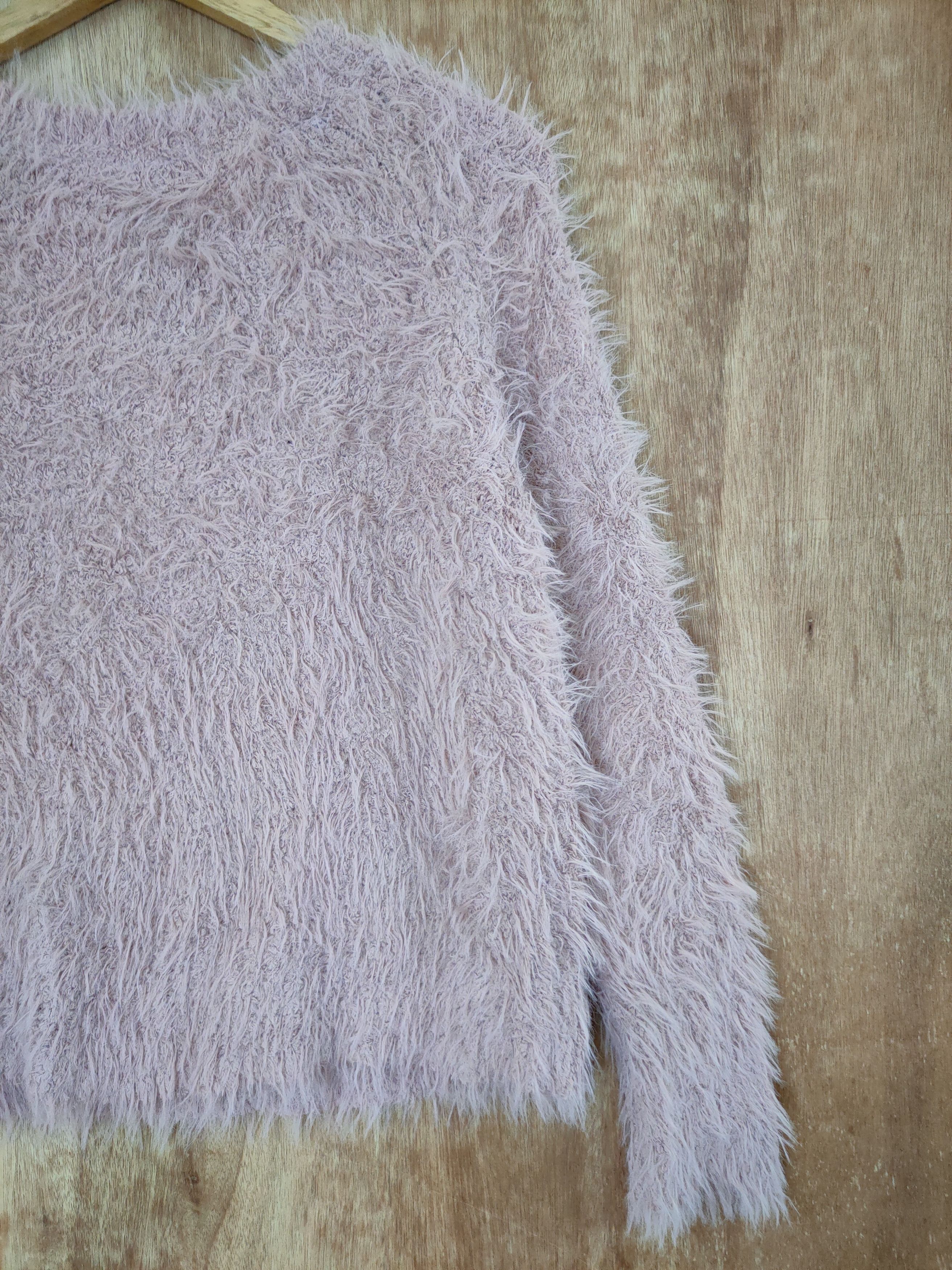 Aran Isles Knitwear D Earth Ecology premium label mohair fur shaggy #46-510 Size US S / EU 44-46 / 1 - 10 Thumbnail