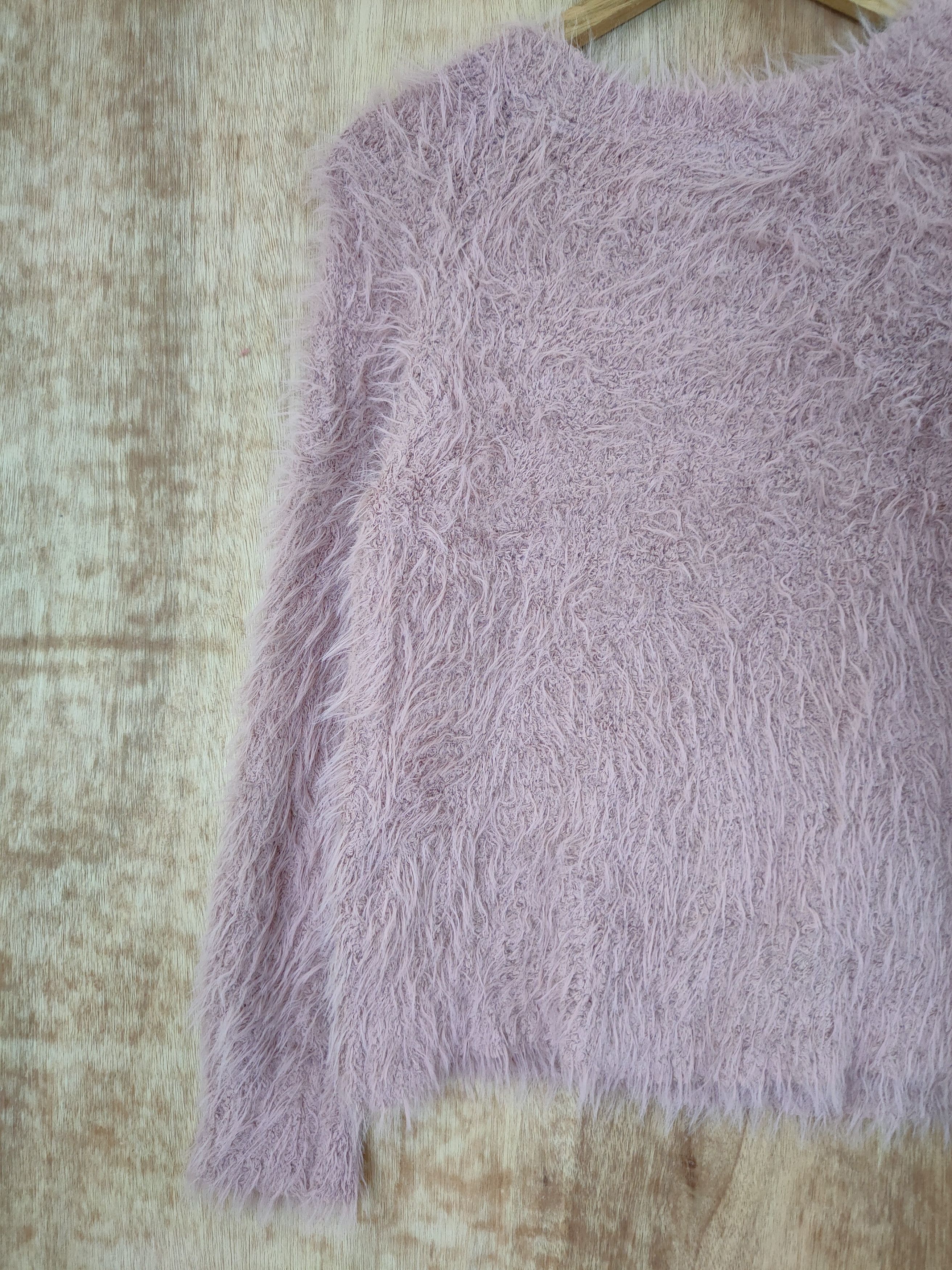 Aran Isles Knitwear D Earth Ecology premium label mohair fur shaggy #46-510 Size US S / EU 44-46 / 1 - 9 Thumbnail