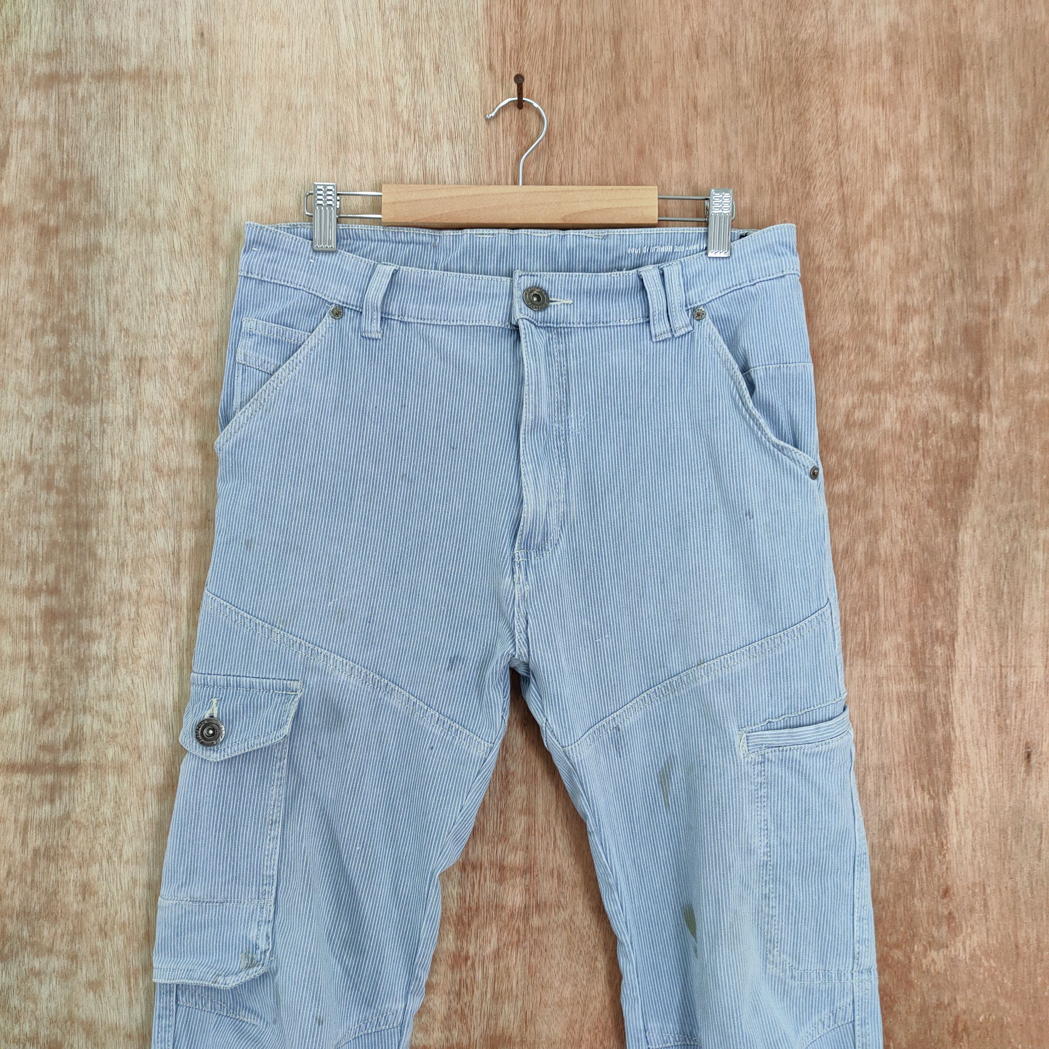 Japanese Brand × Vintage JAPAN STRECHT FADED/STAIN CARGO PANTS Size US 33 - 7 Thumbnail