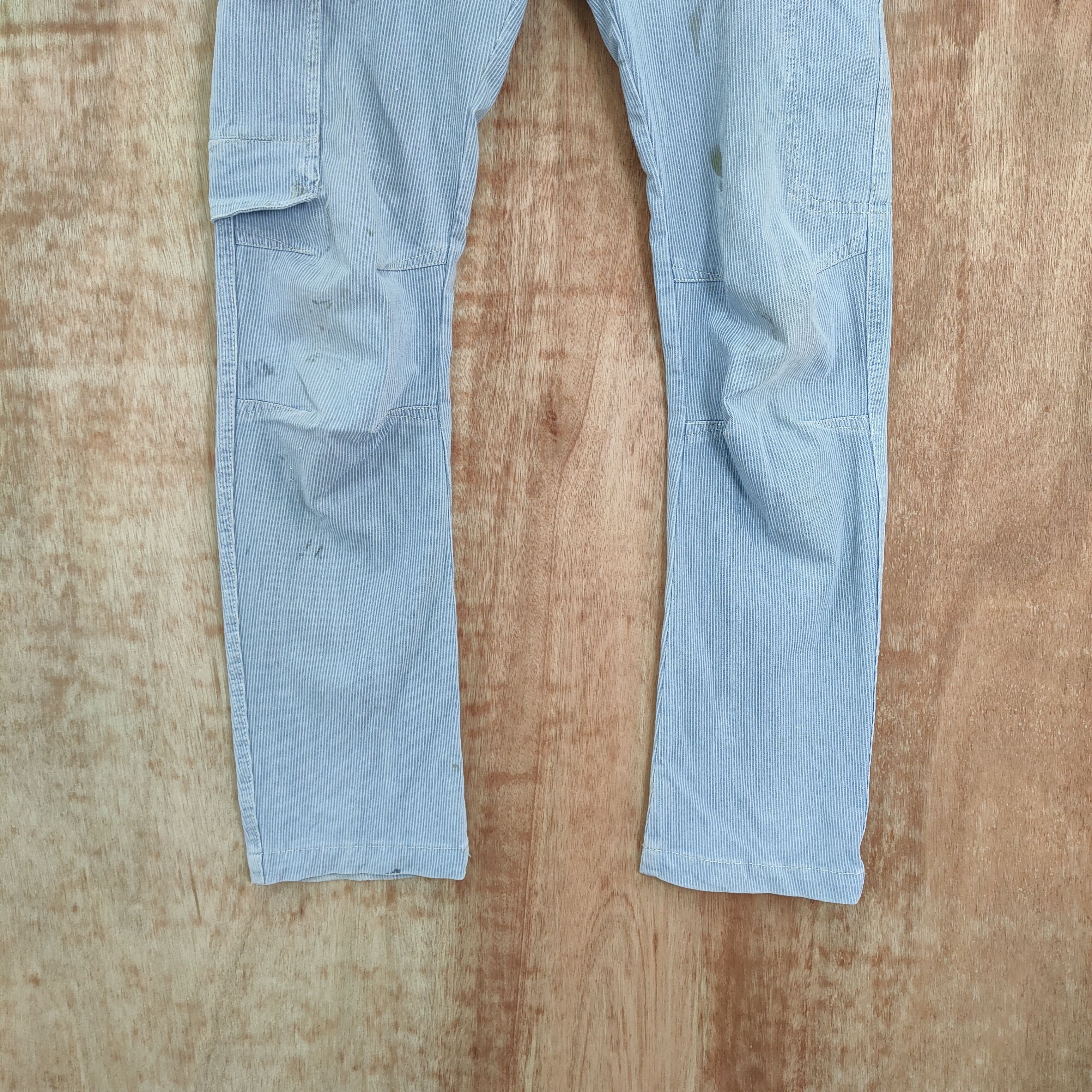 Japanese Brand × Vintage JAPAN STRECHT FADED/STAIN CARGO PANTS Size US 33 - 3 Thumbnail