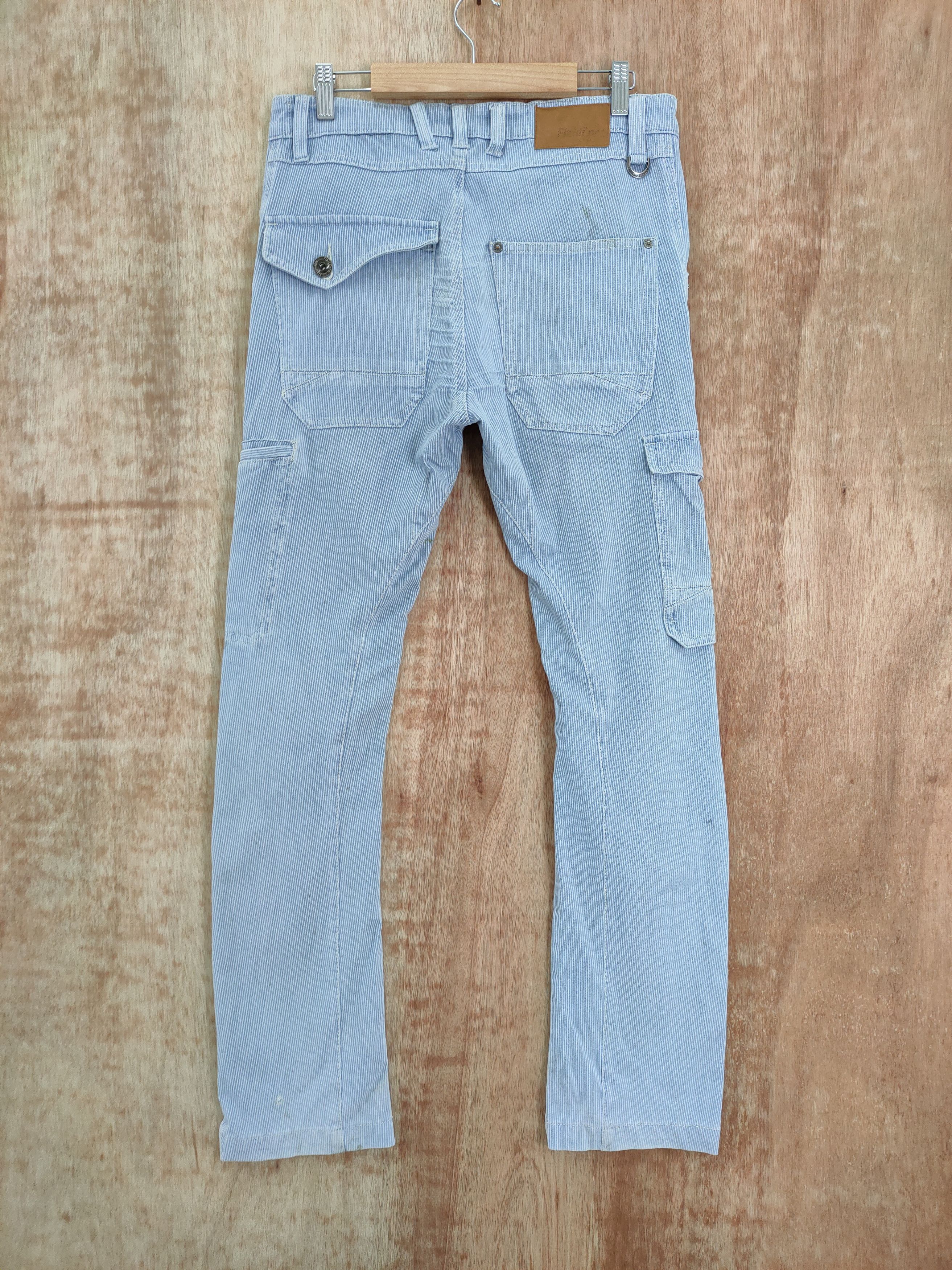 Japanese Brand × Vintage JAPAN STRECHT FADED/STAIN CARGO PANTS Size US 33 - 2 Thumbnail
